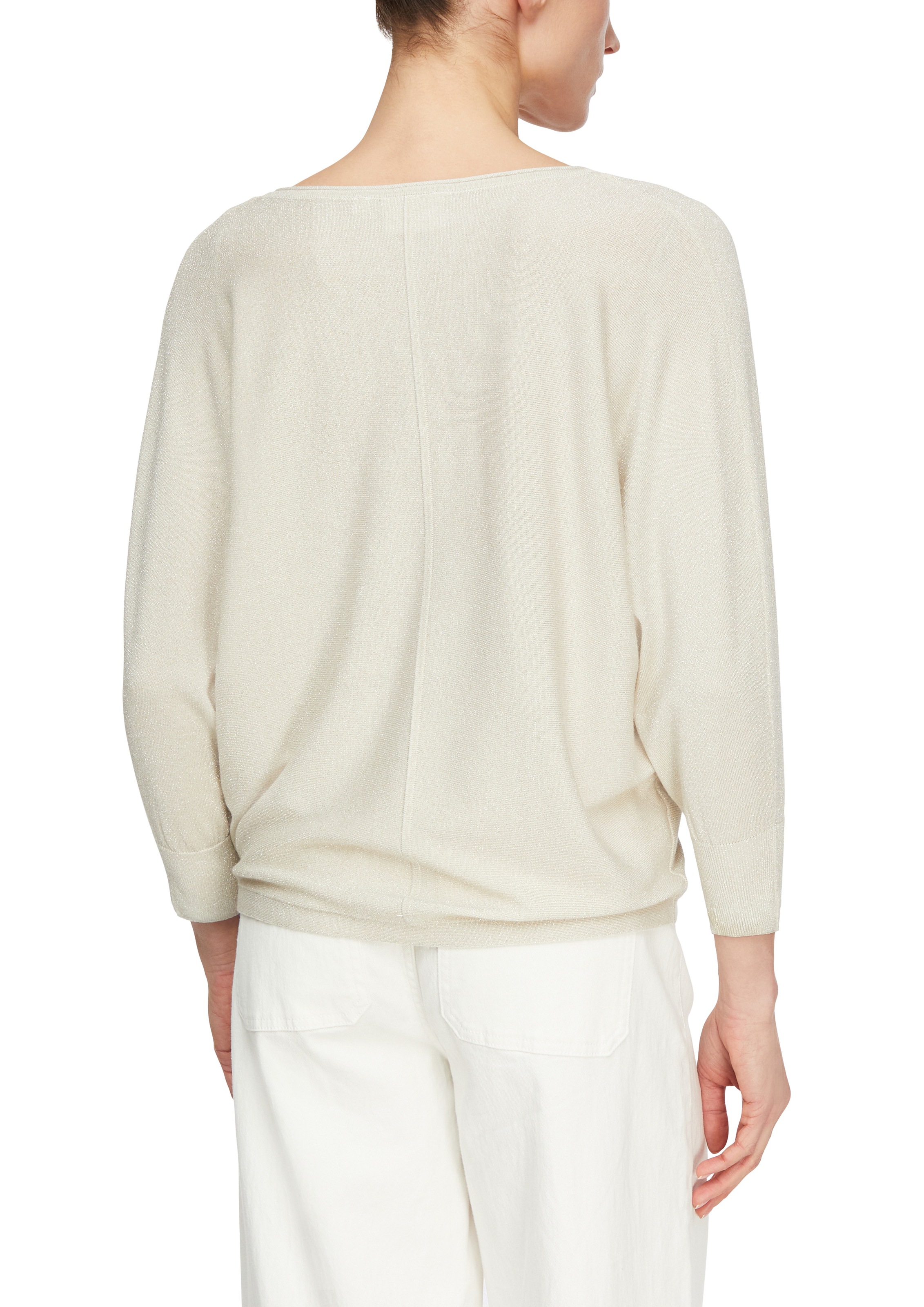 Comma 3/4 Arm-Pullover mit V-Ausschnitt und aus Viskose