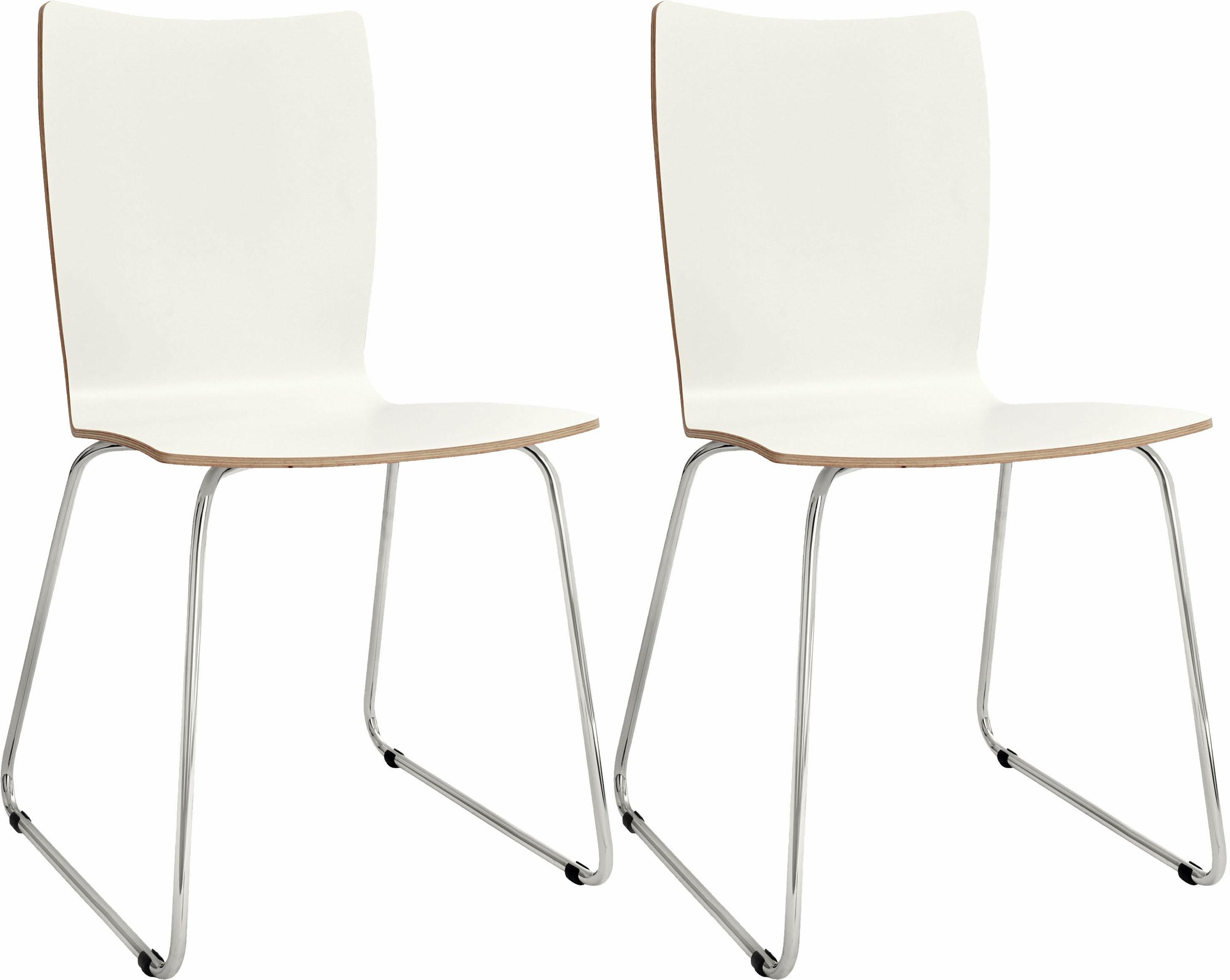 now! by hülsta Stuhl »S 20-2«, (Set), 2 St., mit Kufengestell aus Chrom