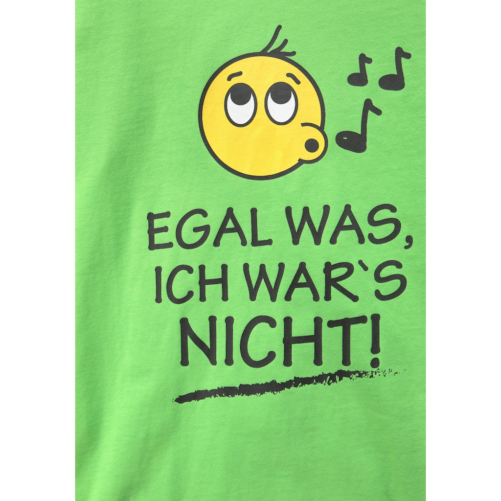 KIDSWORLD Langarmshirt »EGAL WAS, ICH WAR'S NICHT!«