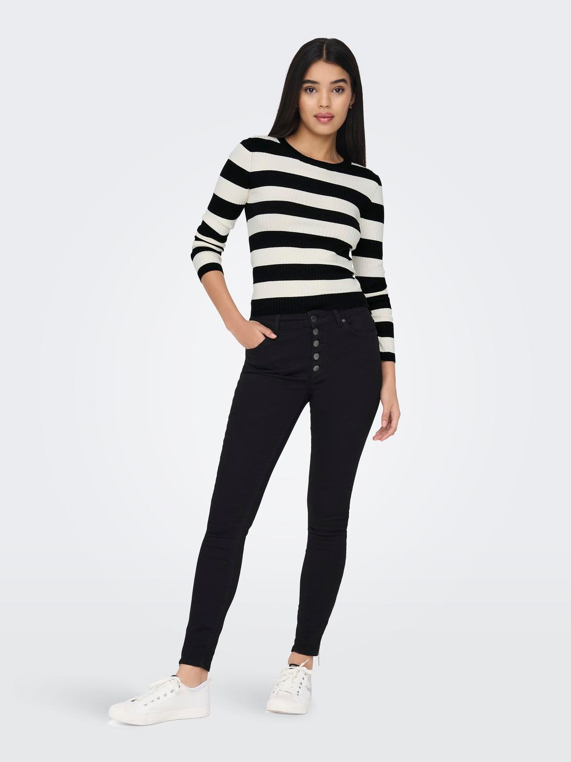 JDY Rundhalspullover »JDYPLUM L/S O-NECK PULLOVER KNT NOOS«