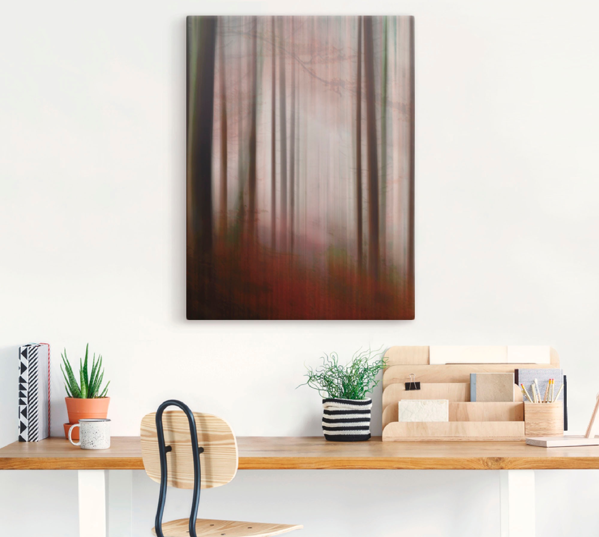 Artland Wandbild »Im Nebel - Waldlichtung«, Wald, (1 St.), als Alubild, Leinwandbild, Wandaufkleber oder Poster in versch. Größen