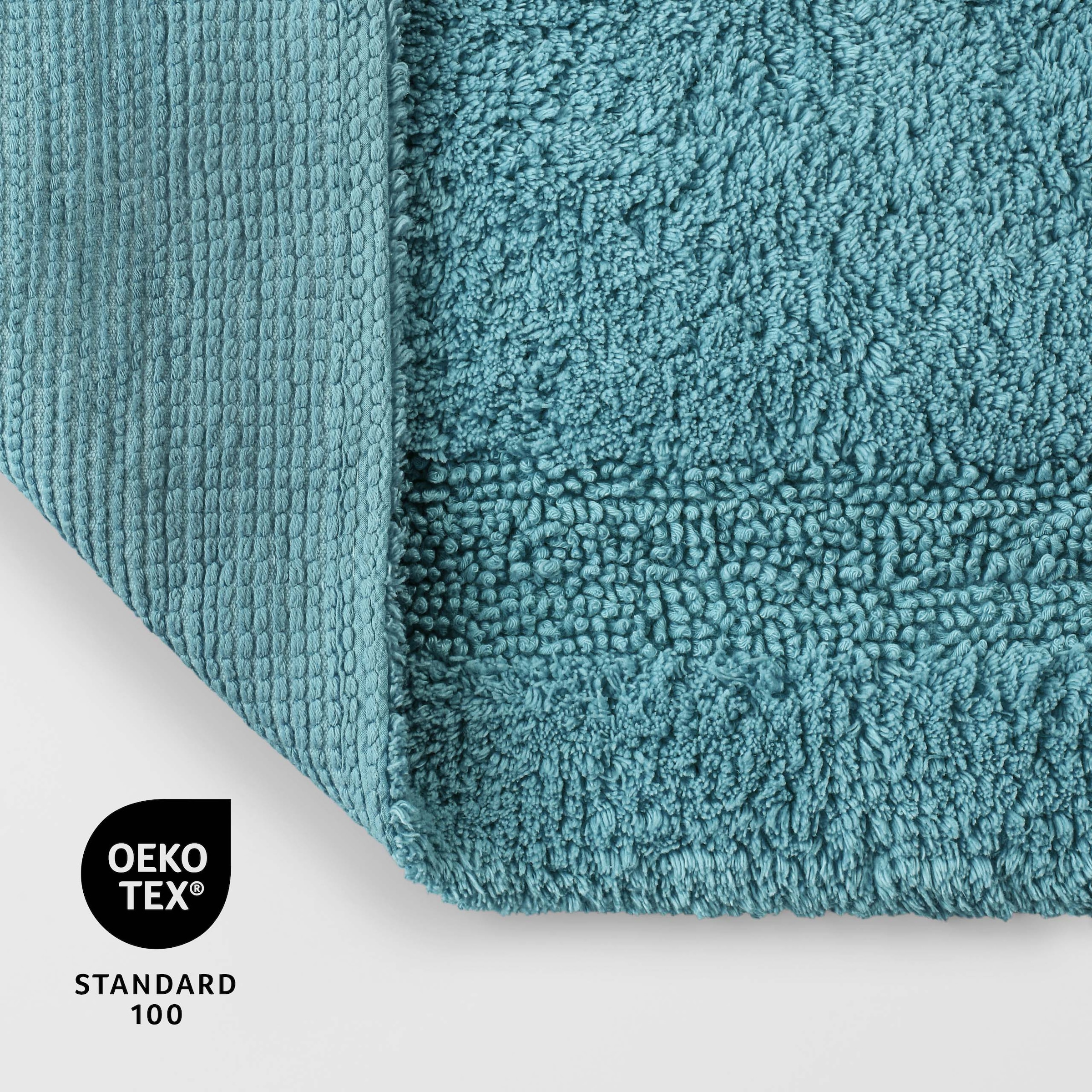 OTTO home Badematte »Meellor« Höhe 20 mm rutschhemmend beschichtet fußbodenheizungsgeeignet Badteppich, getuftet, modern, Uni, antirutsch, flauschig, Baumwolle
