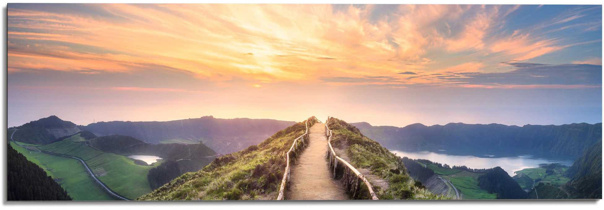 Reinders! Wandbild »Wandbild Morgenröte Berge - Sonnenaufgang - Natur«, Landschaften, (1 St.)