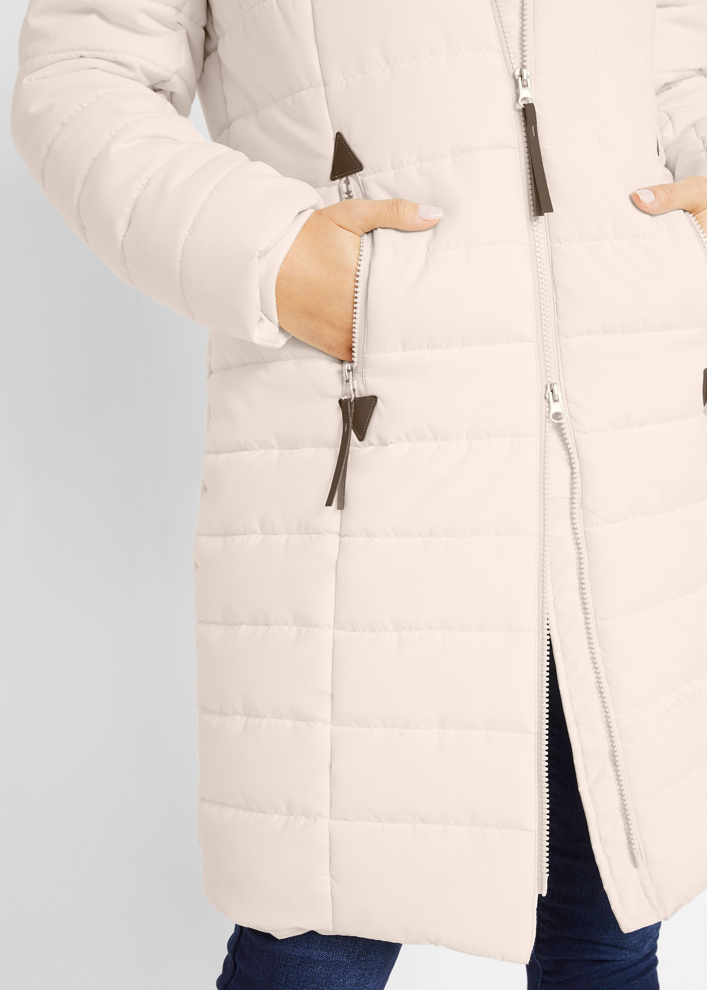 bonprix Steppmantel »Steppmantel, 2-in-1 Optik« Steppmantel, 2-in-1 Optik