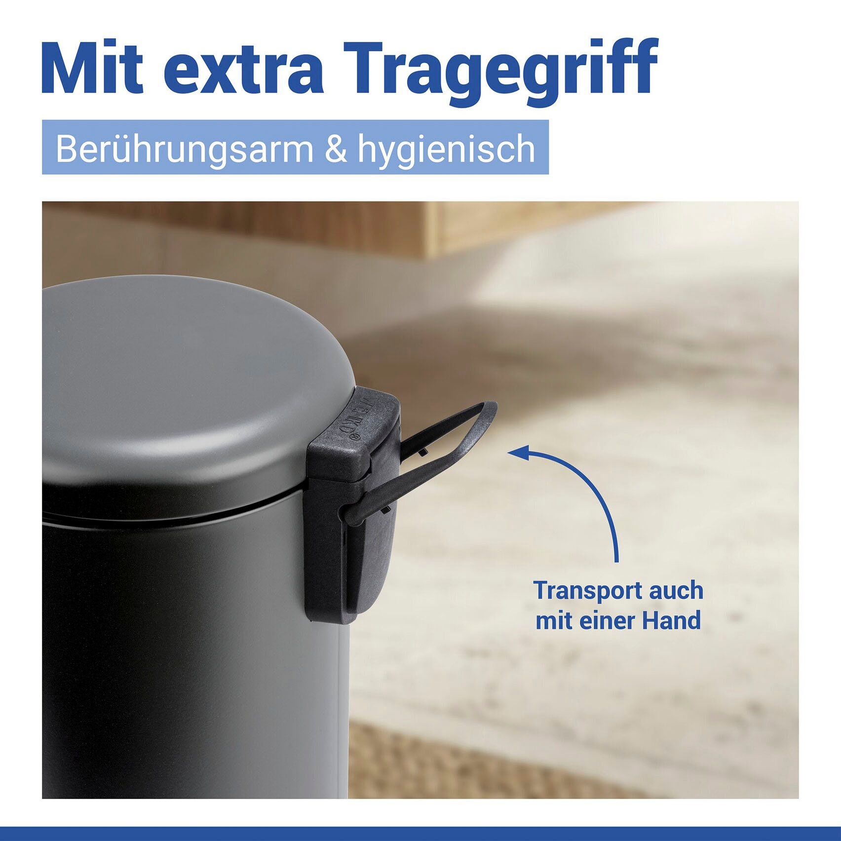 WENKO Kosmetikeimer »Leman« 3 Liter, BxTxH: 17x25x22,5 cm