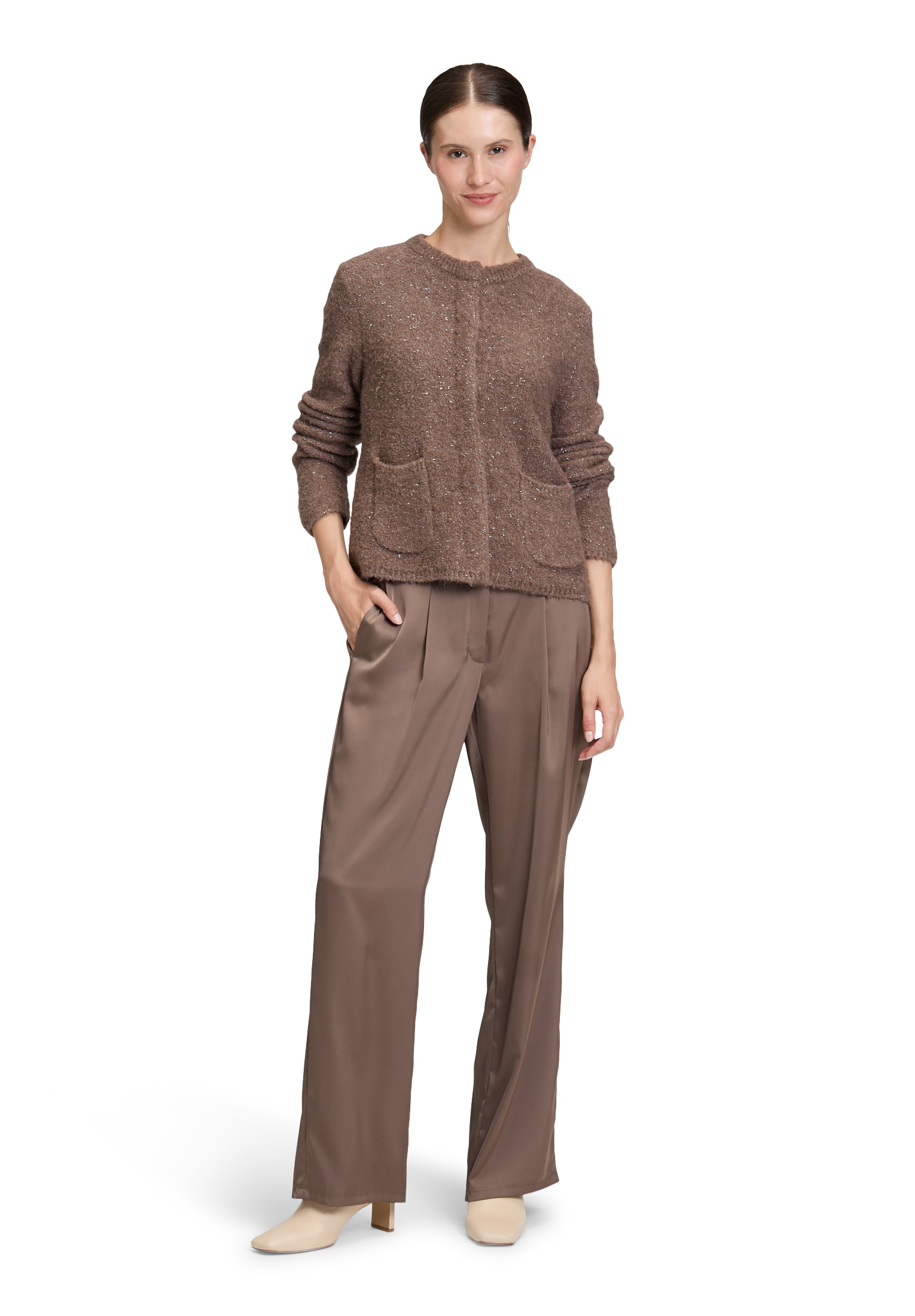 Betty Barclay Strickjacke »Grobstrickjacke mit Lurexfaden«