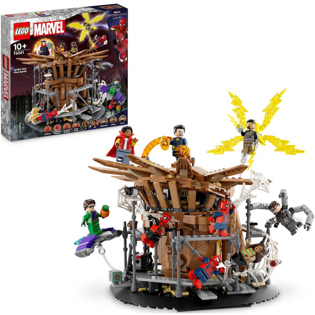 LEGO® Konstruktionsspielsteine »Spider-Mans großer Showdown (76261), LEGO® Marvel«, (900 St.), Made in Europe