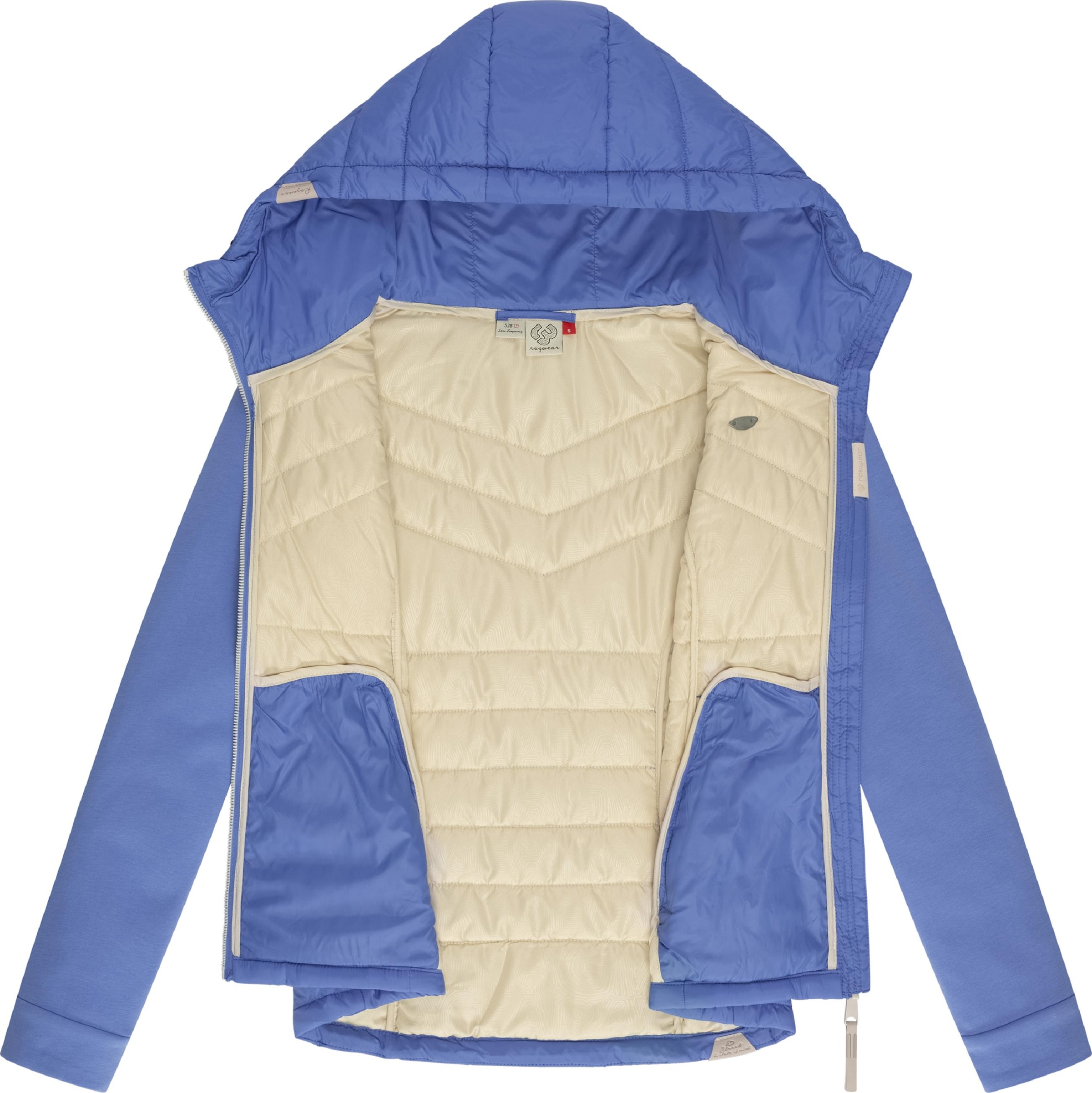 Ragwear Outdoorjacke »Outdoorjacke Lucinda«, mit Kapuze, Steppjacke aus modernem Materialmix mit Kapuze