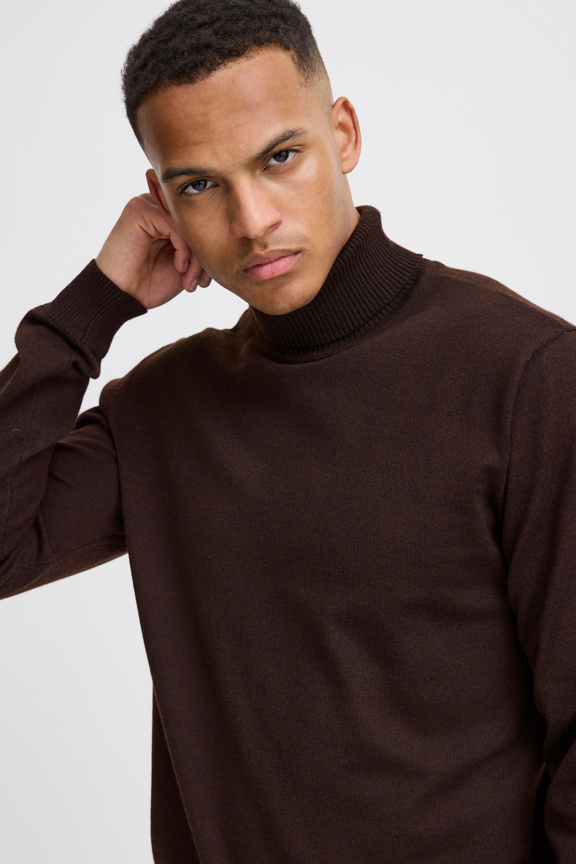 Blend Strickfleece-Pullover »Strickpullover BHBRUTON roll neck knit«