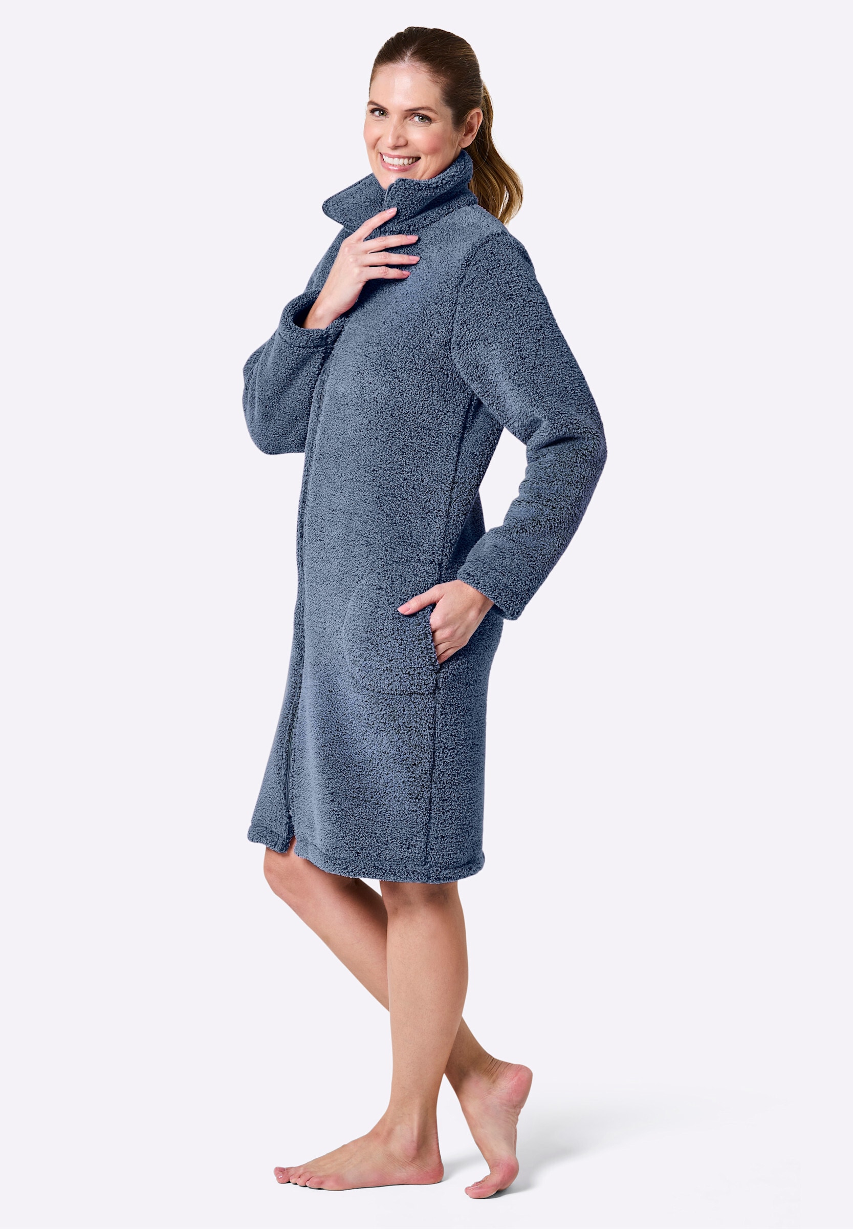 Plantier Bademantel »Bademantel Damenbademantel aus Teddy-Fleece«