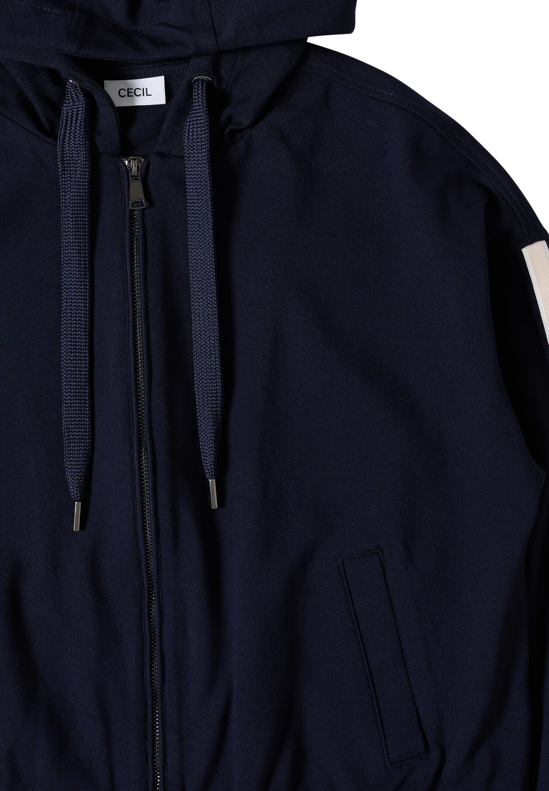 Cecil Kapuzensweatjacke, mit Galonstreifen