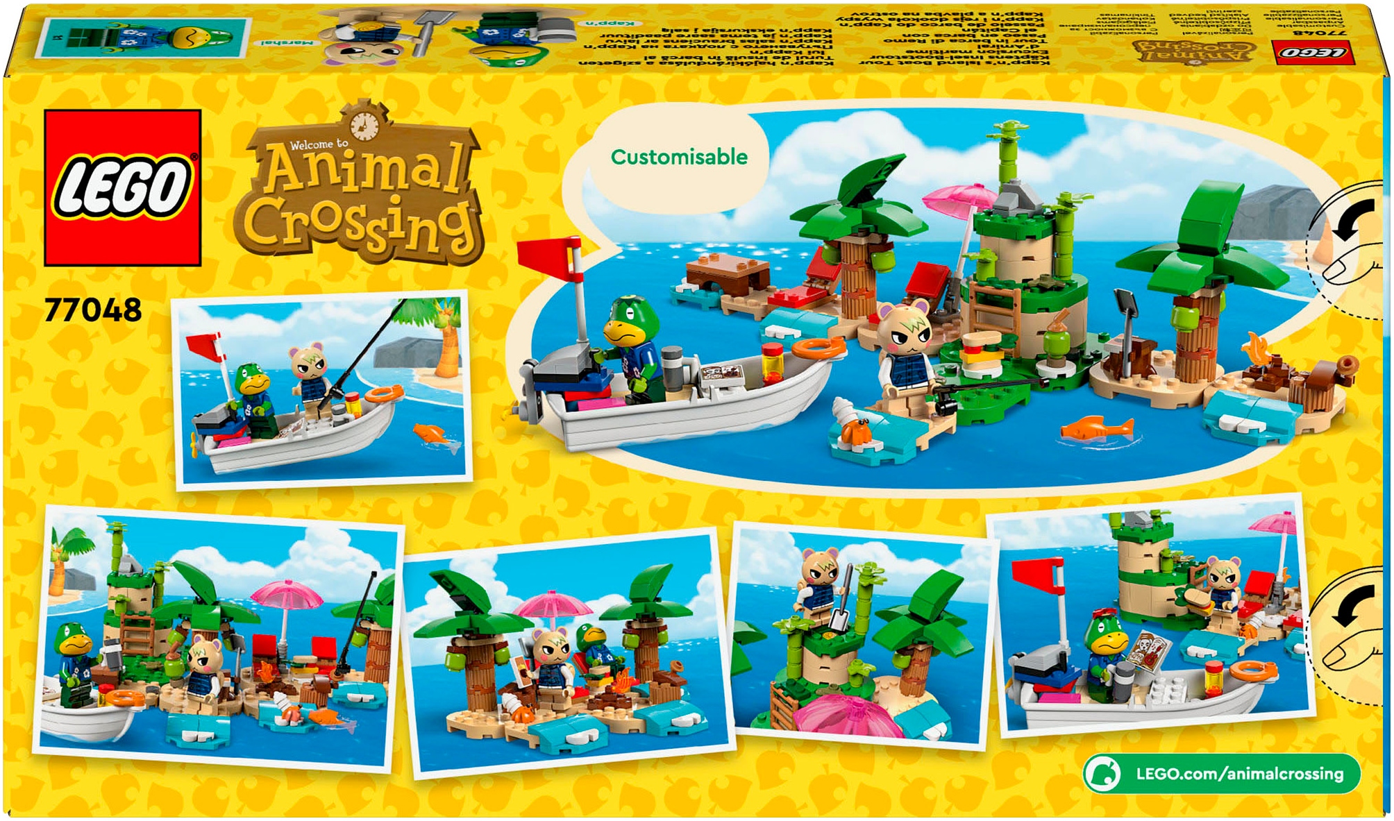LEGO® Konstruktionsspielsteine »Käptens Insel-Bootstour (77048), LEGO® Animal Crossing«, (233 St.), Made in Europe