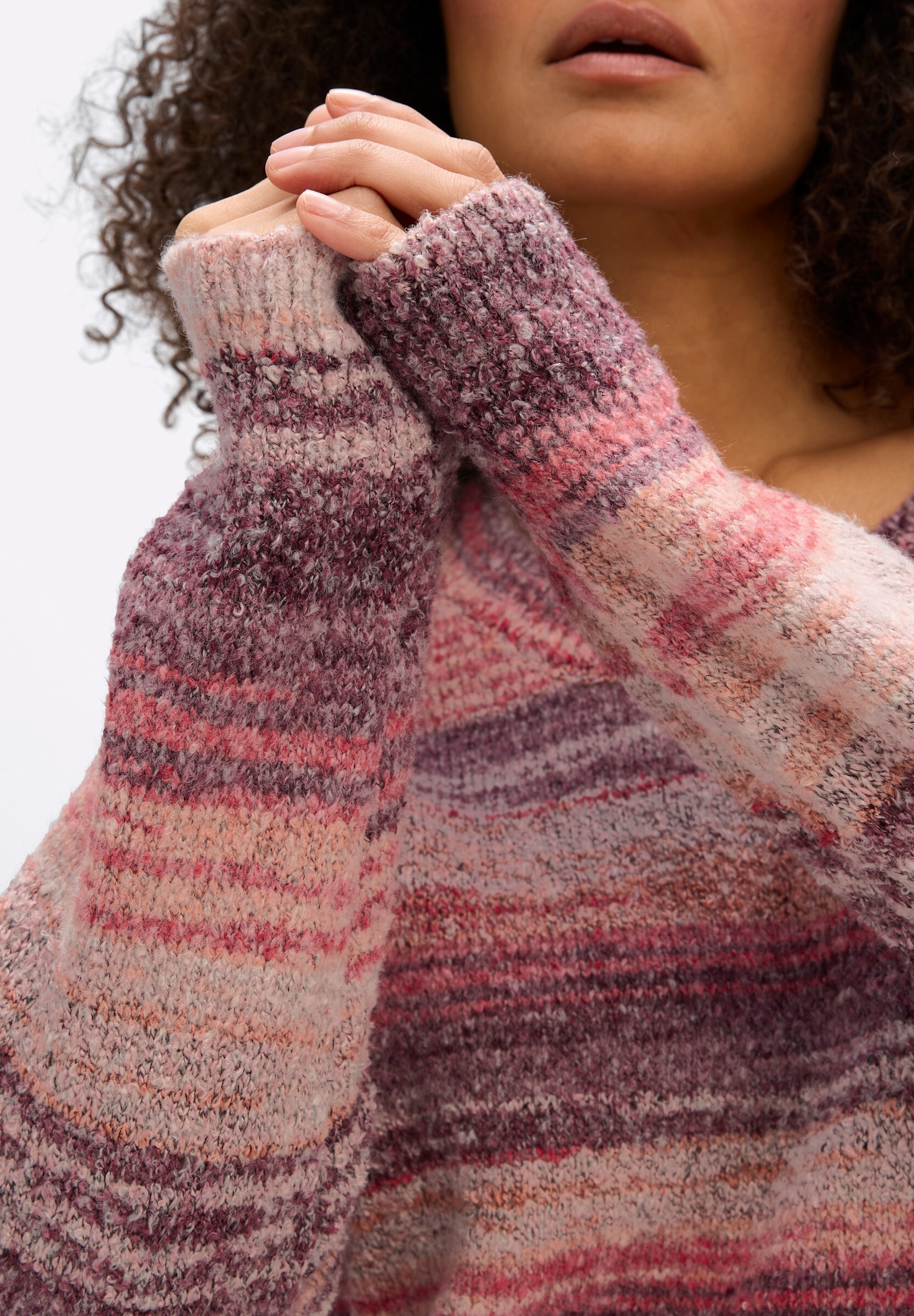 sheego by Joe Browns Longpullover »Langarm-Pullover Streifenpullover im Fabverlauf«