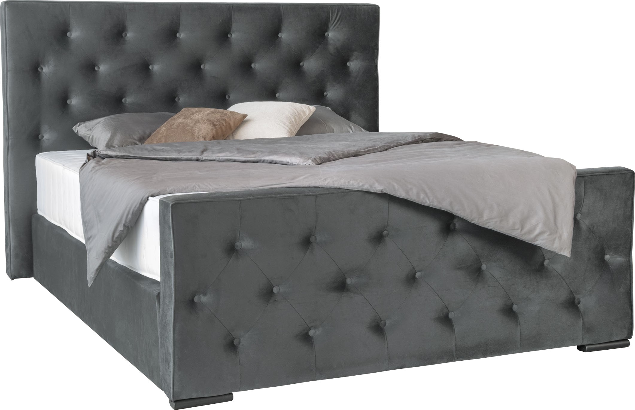 COLLECTION AB Boxspringbett »Florence inkl. Kingsize (28 cm) Matratze (H3) mit integriertem Topper«, inkl. Bettkasten, erhältlich in der Breite 180 cm