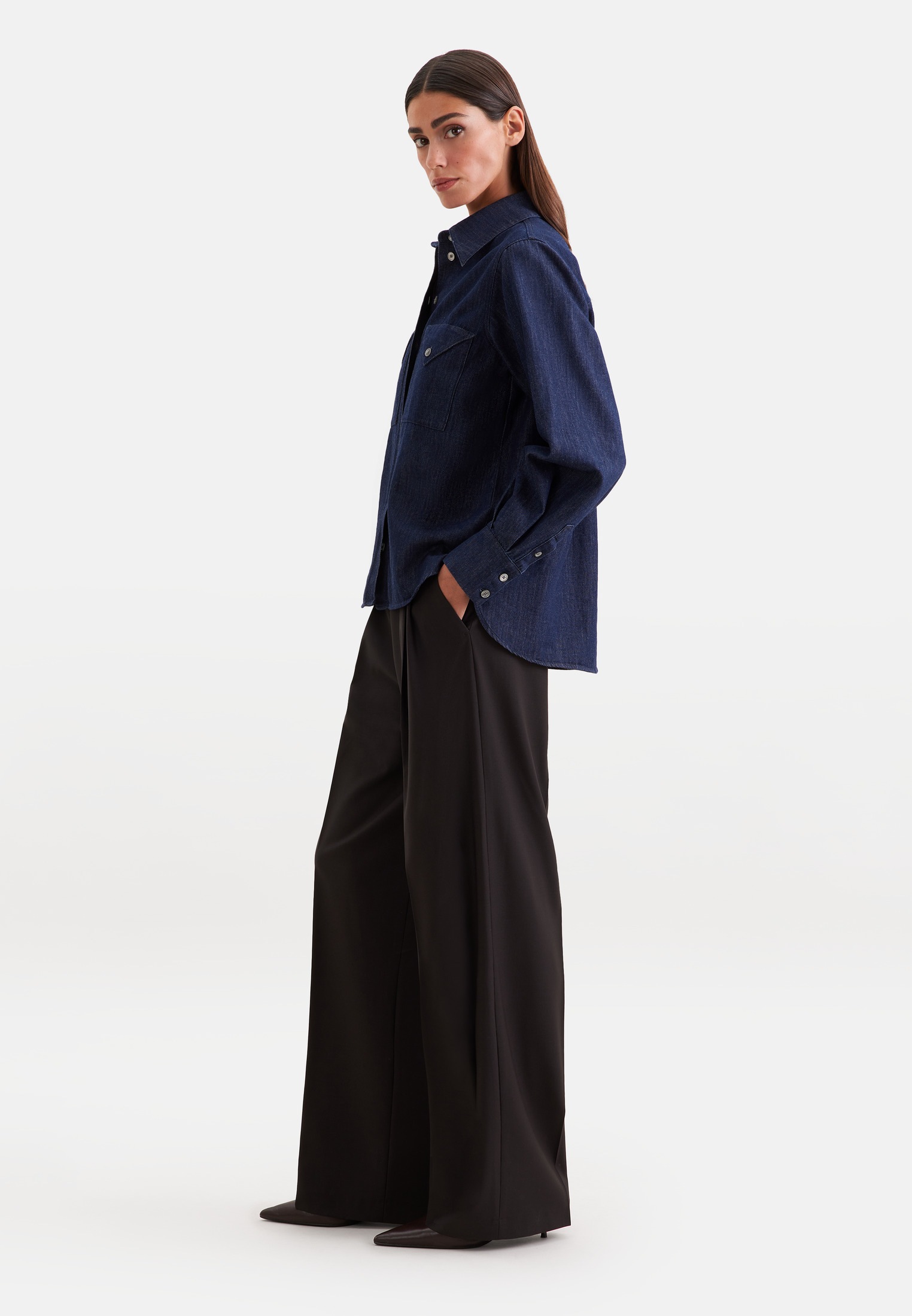 seidensticker Hemdbluse 1/1 Denim