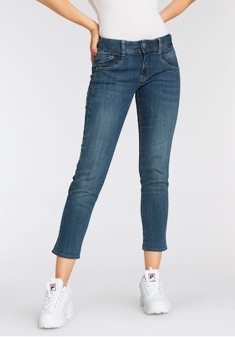7/8-Jeans »GINA CROPPED POWERSTRETCH«, mit seitlichem Keileinsatz