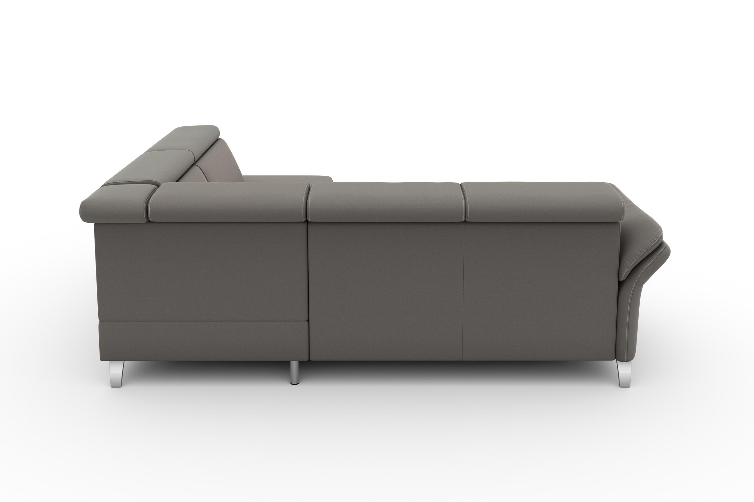 sit&more Ecksofa »Vincenzo L-Form« inklusive Kopfteilverstellung, wahlweise mit Bettfunktion, Bettkasten