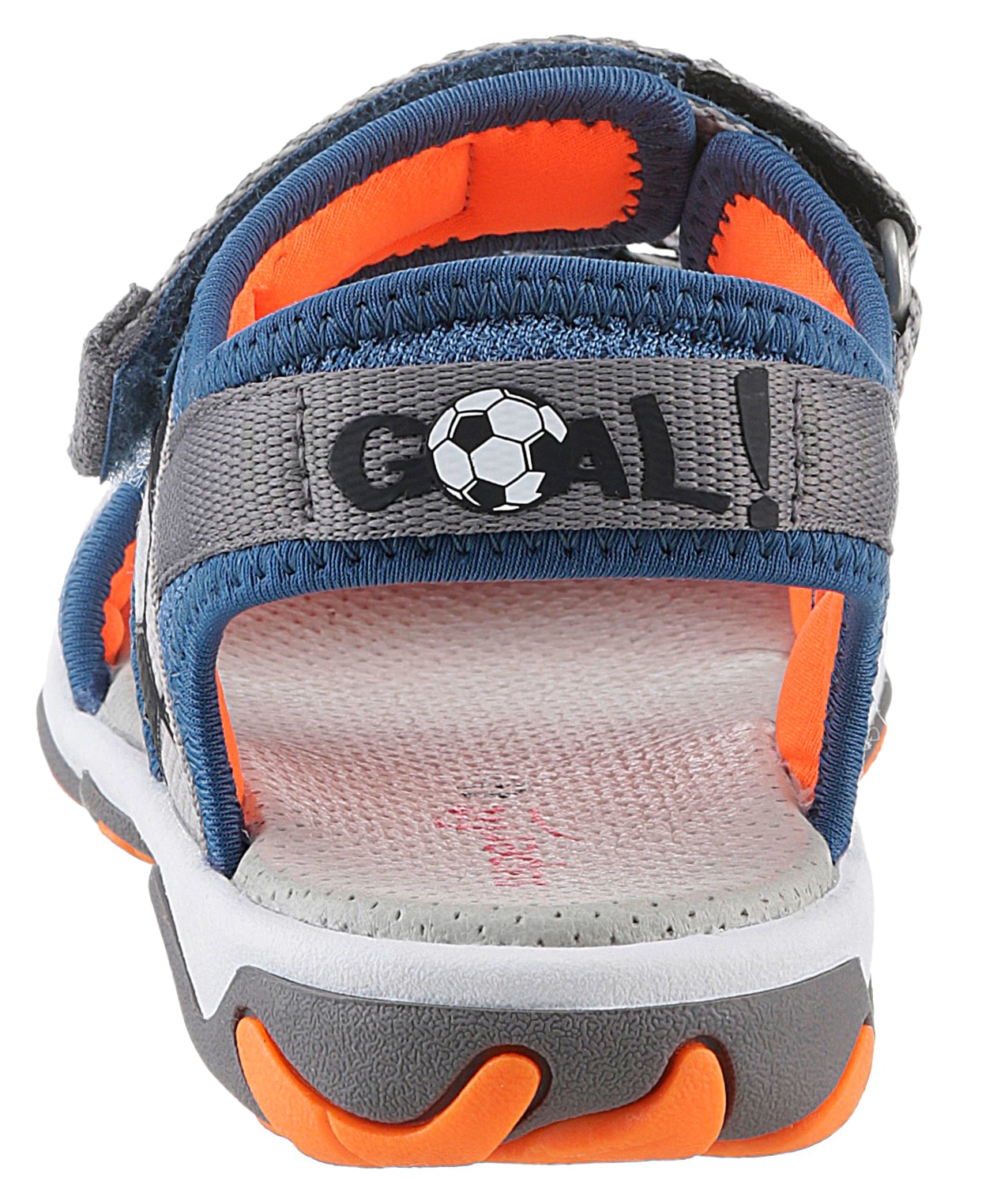 Superfit Sandale »MIKE 3.0 WMS: mittel«, Outdoorsandale mit Klett, Fußballlogo, Größenschablone zum Download