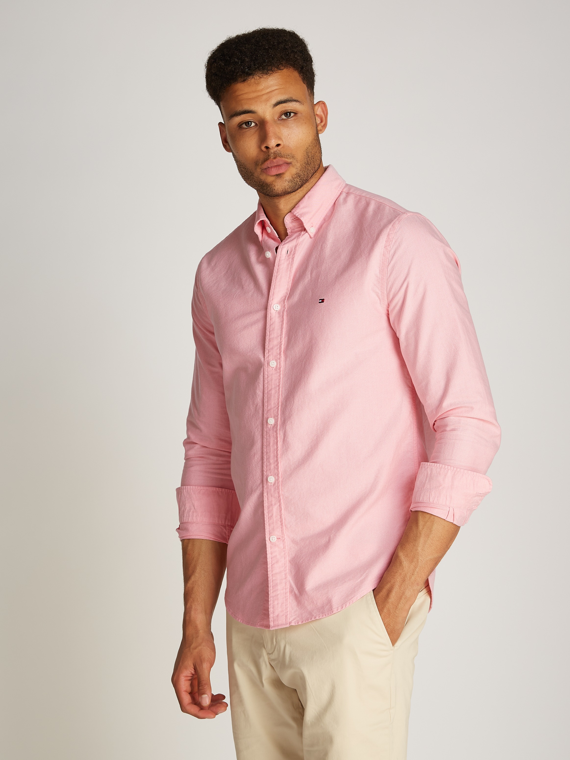 Tommy Hilfiger Langarmhemd »SOLID HERITAGE OXFORD RF SHIRT«