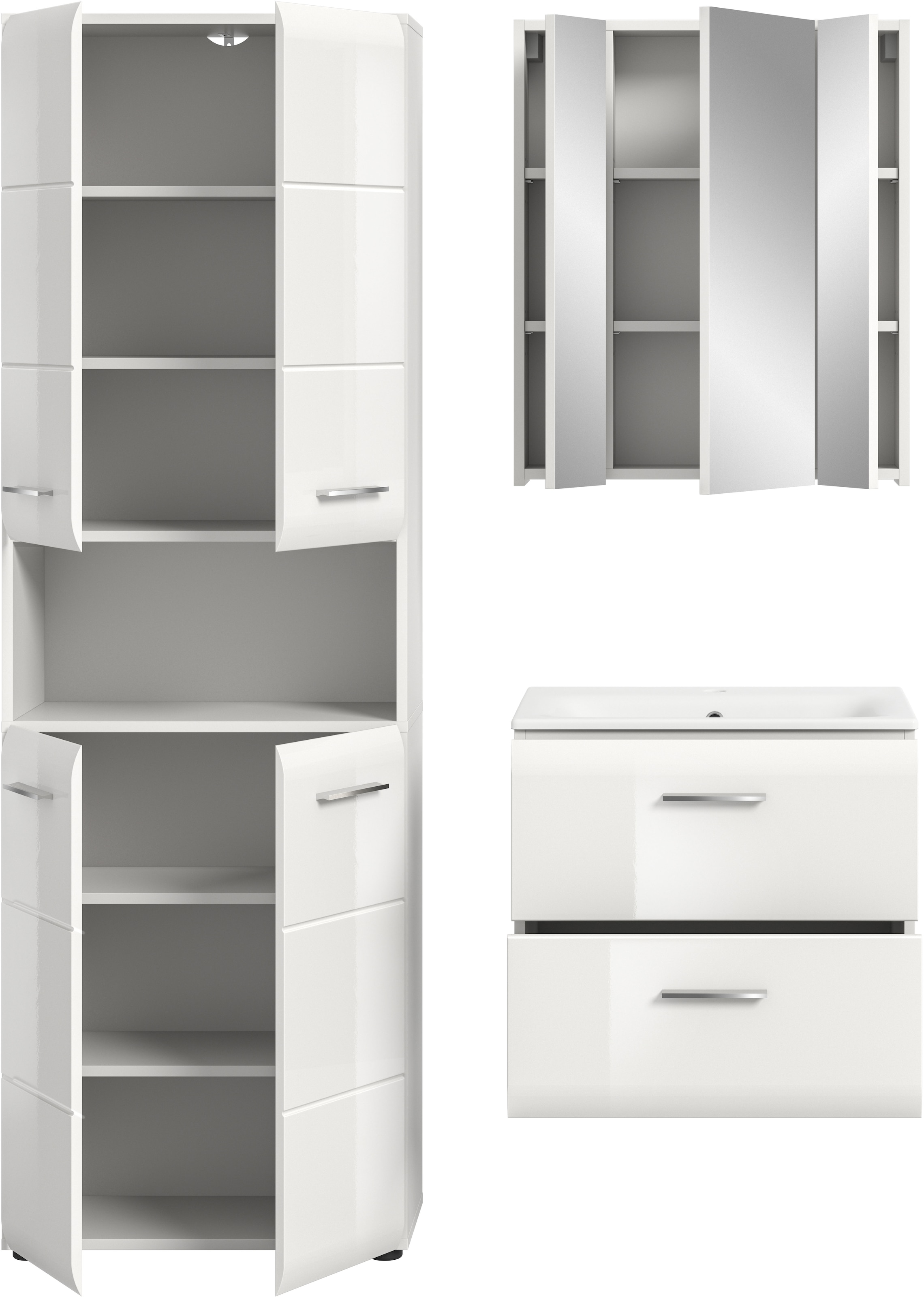 welltime Badezimmer-Set Set, 4 Stk. tlg.