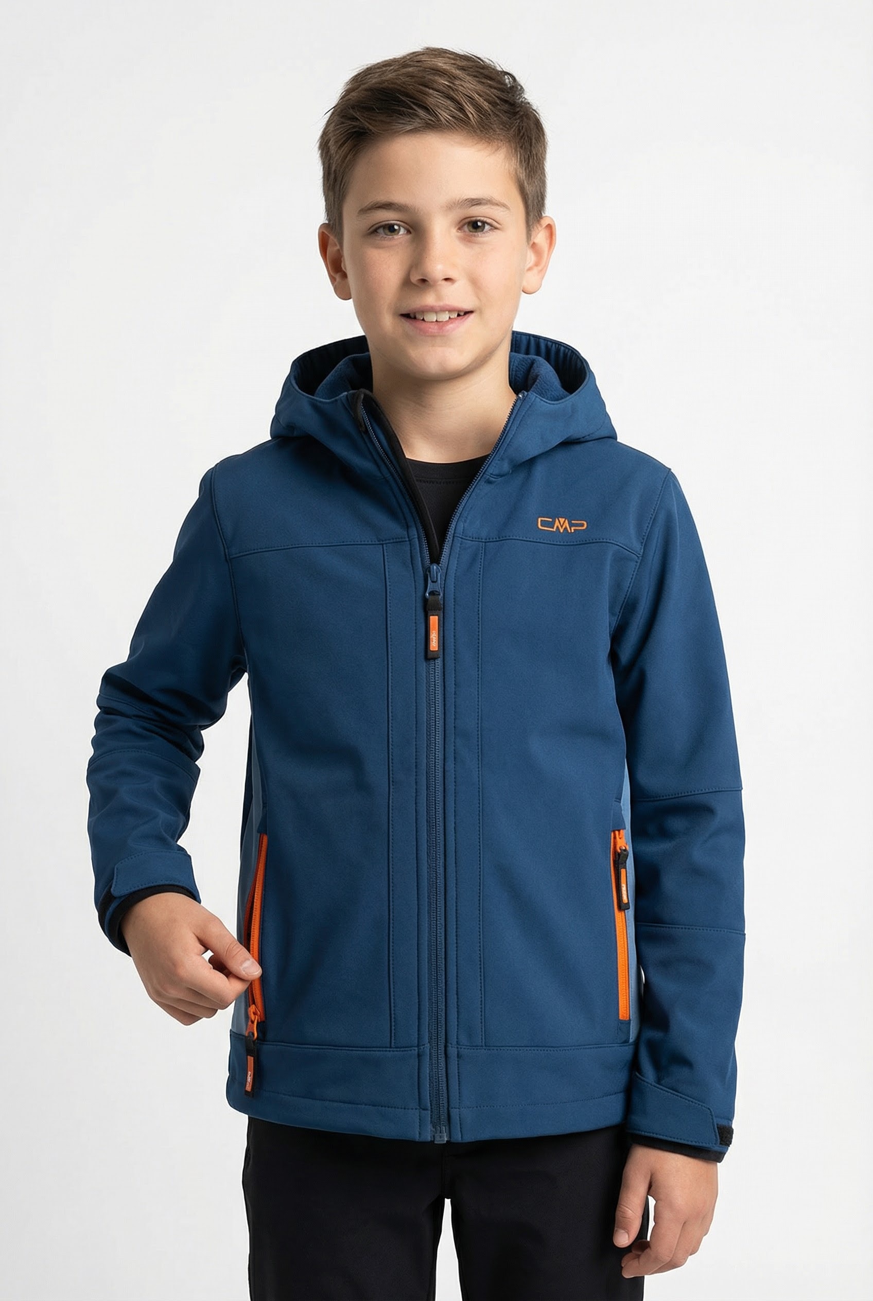 CMP Softshelljacke »KID  SOFTSHELL JACKET FIX HOOD« mit Kapuze mit Clima Protect Membran, wasserabweisend, atmungsaktiv