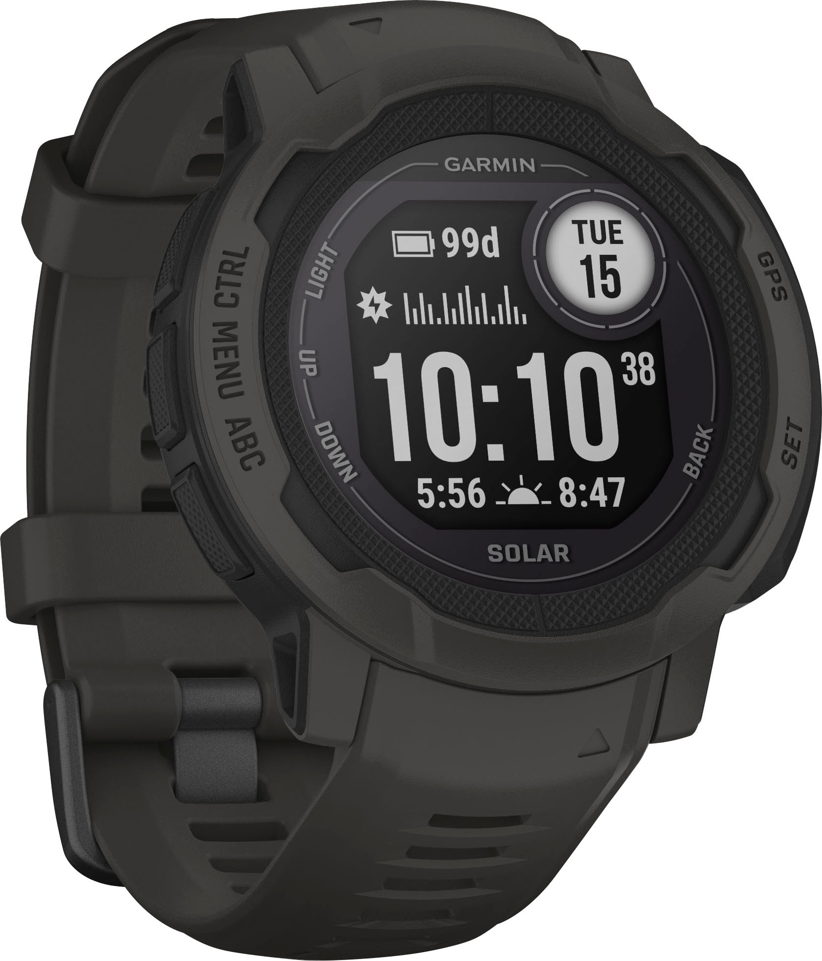 Garmin Smartwatch »INSTINCT 2 SOLAR« (2,3 cm / 0,9;Pulssensor;VO2max;Barometer;Beschleunigungssensor;Kompass (Magnetometer);Thermometer ′′) Garmin...