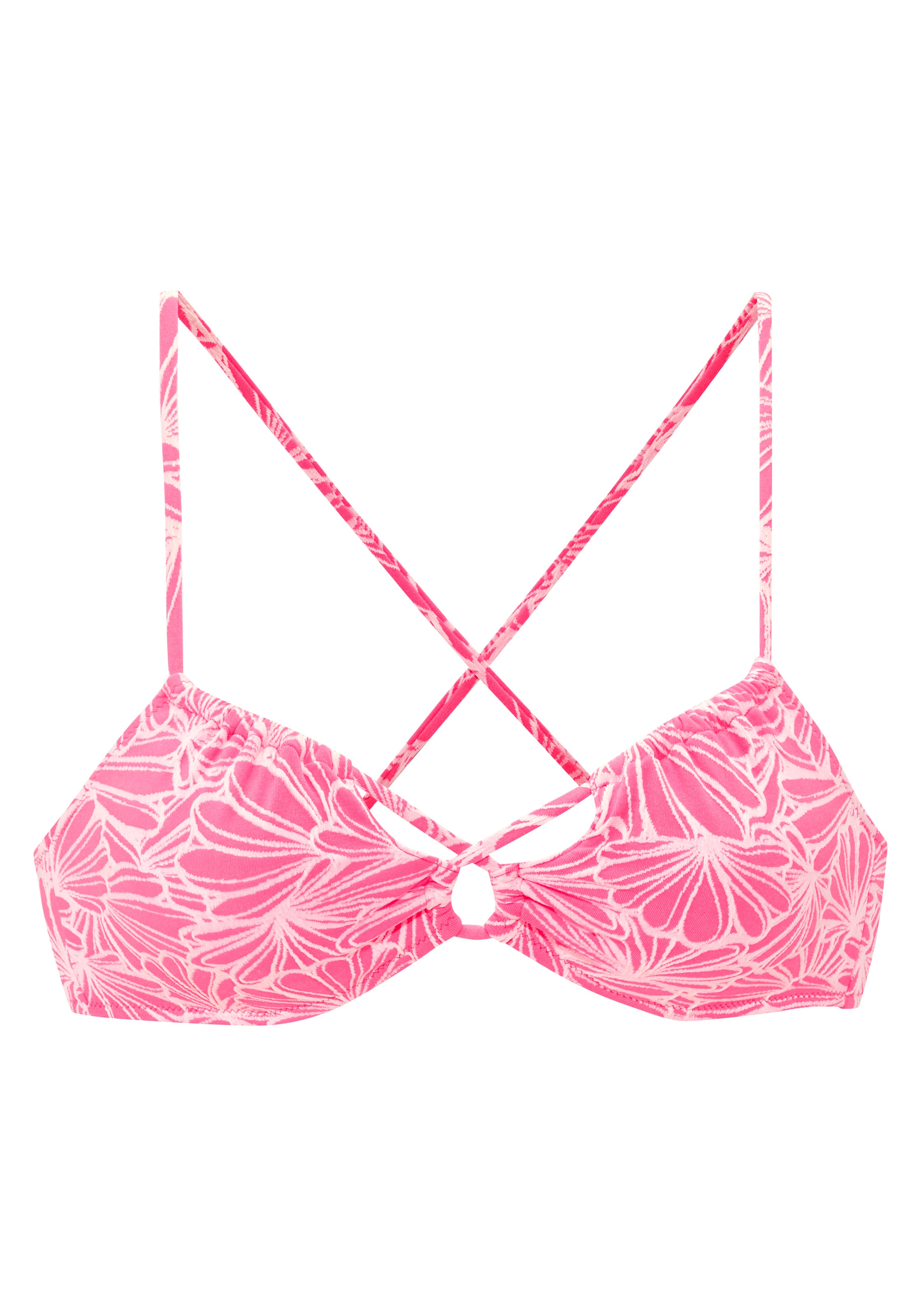 Venice Beach Bustier-Bikini-Top »Peony« aus modischer Strukturware