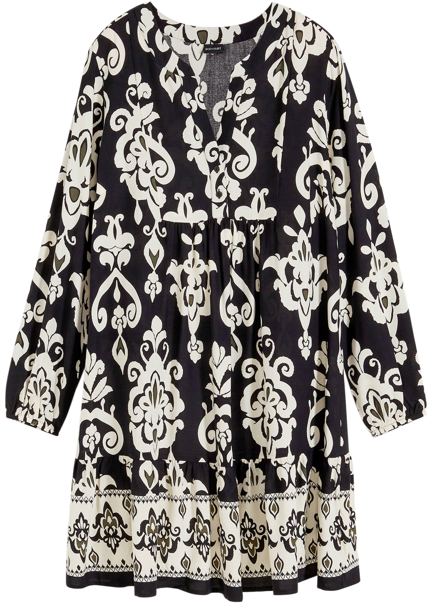 bonprix Tunikakleid Tunika-Kleid aus fließender Viskose