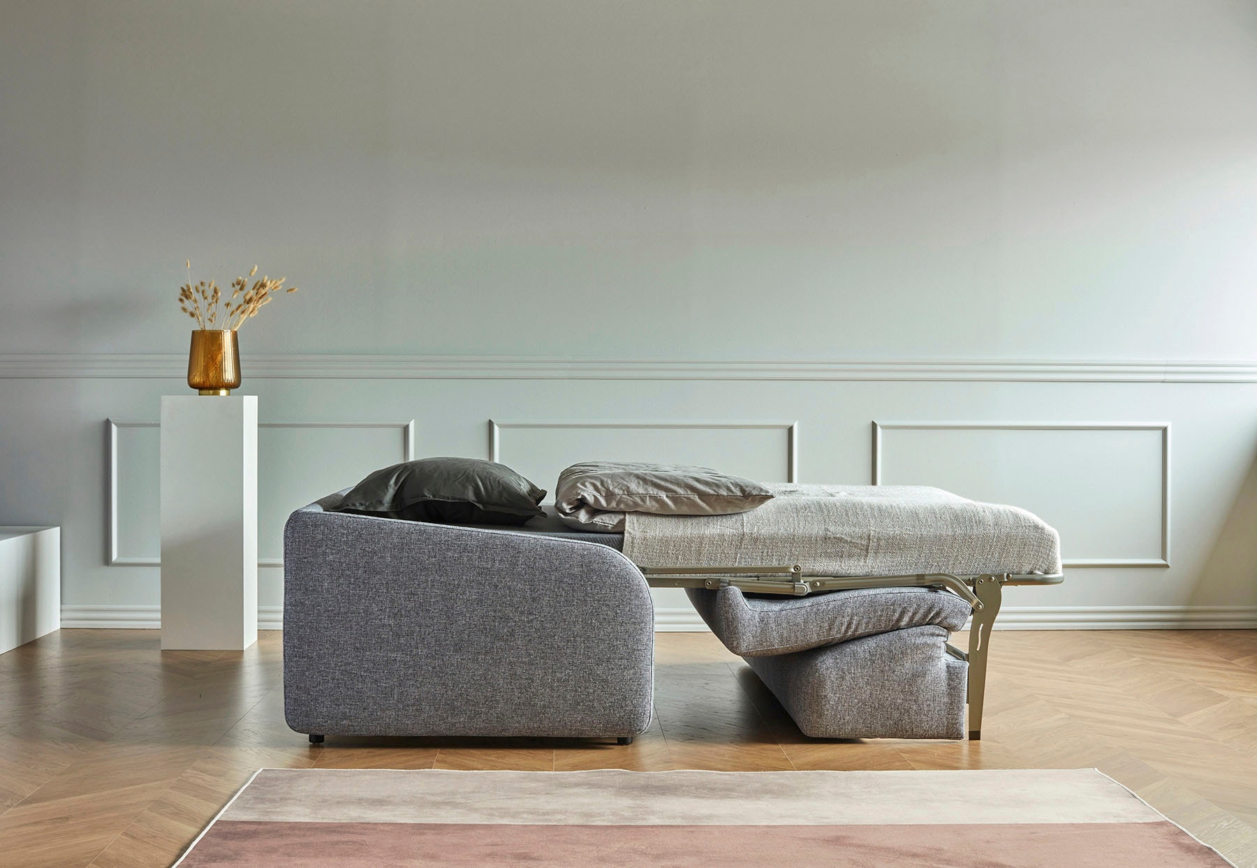 INNOVATION LIVING ™ 3-Sitzer »Eivor, hochwertige Dauerschlaffunktion, bequem und komfortabel«, Schlafsofa mit innenliegender Schlafmatratze und schlanken Armlehnen
