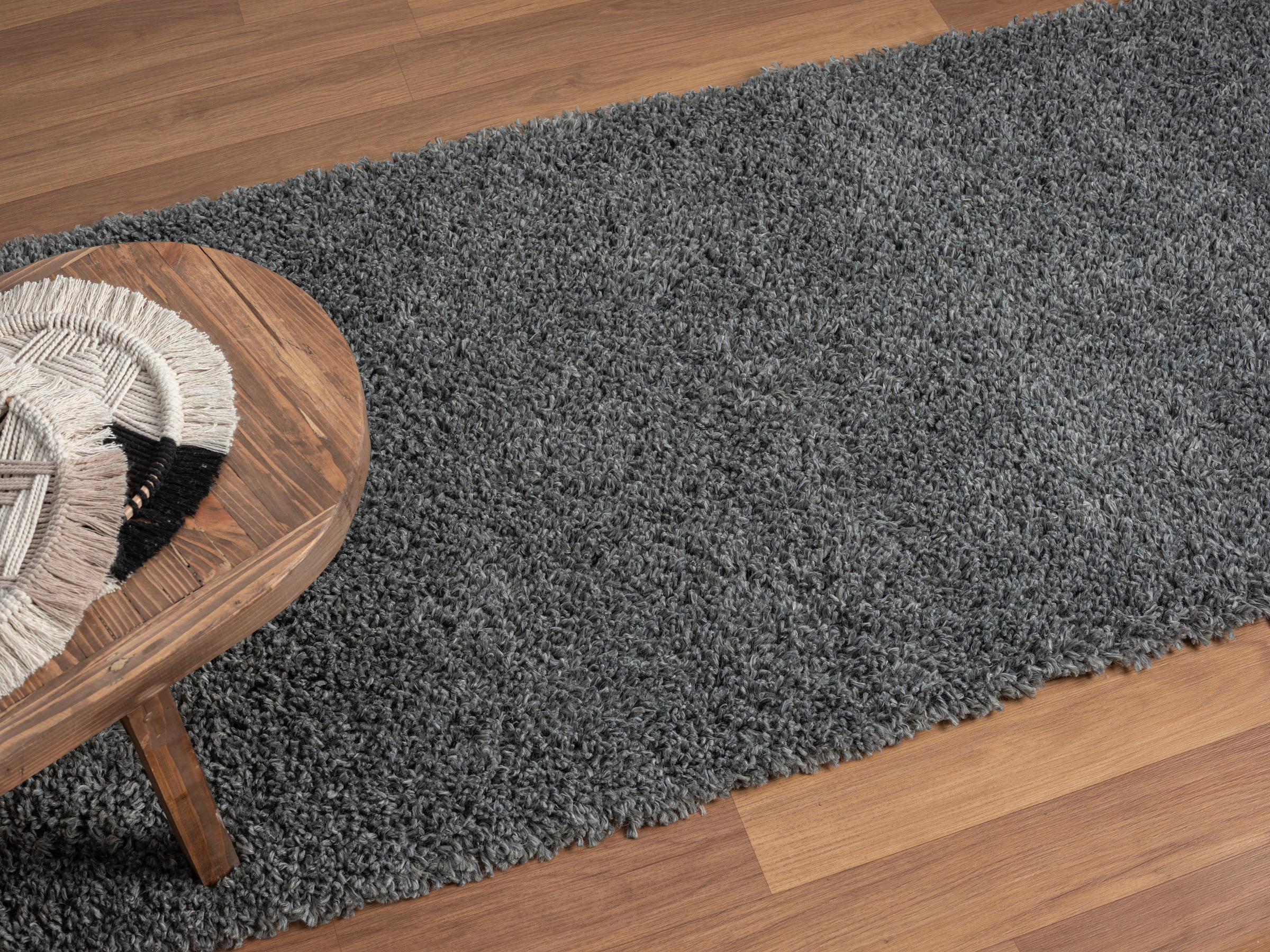 Myflair Möbel & Accessoires Hochflor-Läufer »My Shaggy«, rechteckig, 37 mm Höhe, Shaggy, Uni Farben, leicht glänzend, Microfaser, extra flauschig
