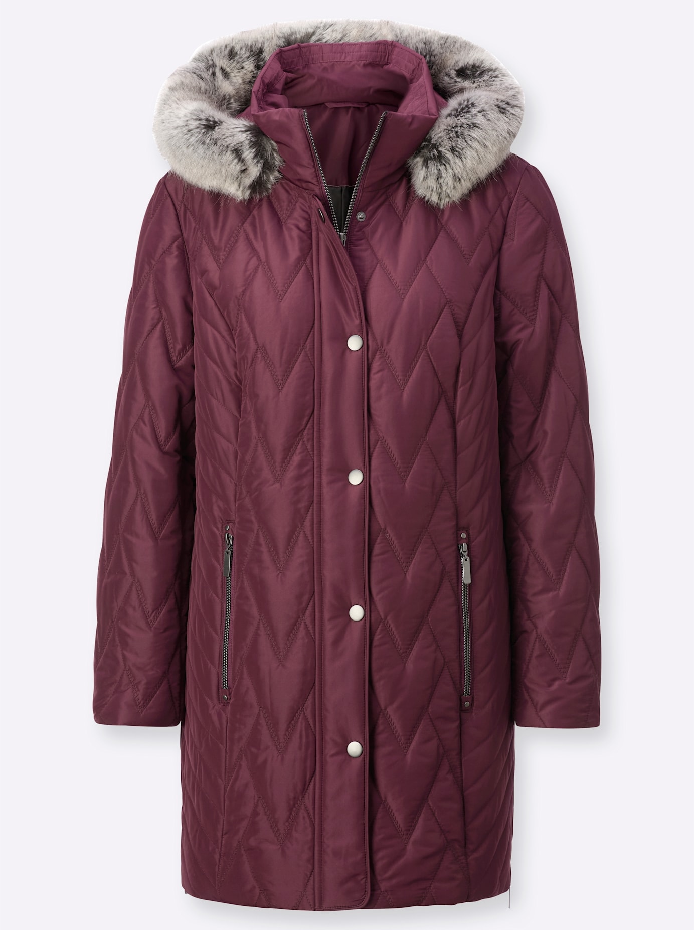 Classic Steppjacke, mit Kapuze