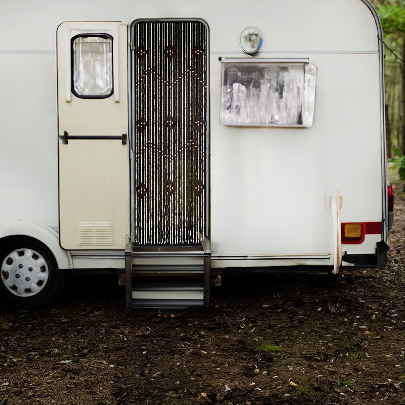 Maximex Insektenschutz-Vorhang »Türvorhang - Holzperlen« 1 Stk. tlg. Insekten- und Sichtschutz aus Bambus, für Balkon oder Terrasse