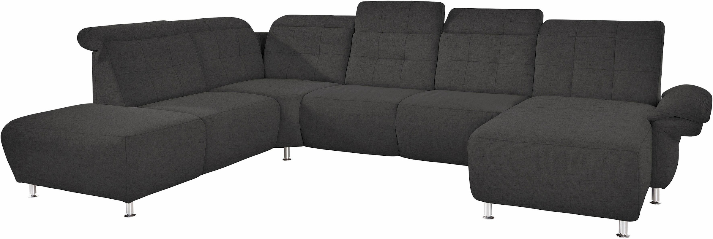 Home affaire Wohnlandschaft »Manhattan U-Form« 2 Sitze mit elektrischer Relaxfunktion, verstellbare Armlehnen