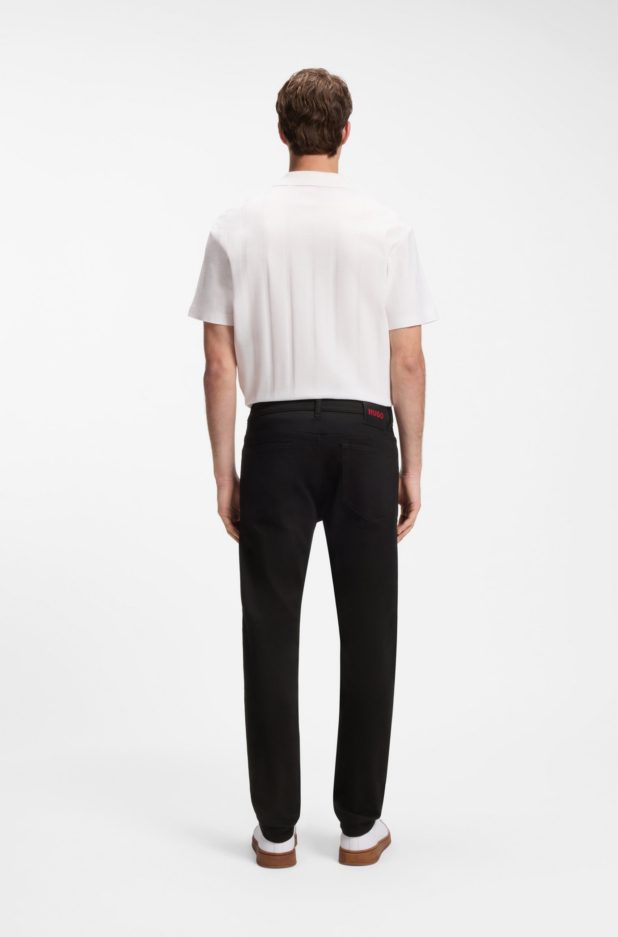 HUGO Slim-fit-Jeans »HUGO 708« mittlere Bundhöhe, gerader Beinverlauf, Slim Fit, Stretch-Denim