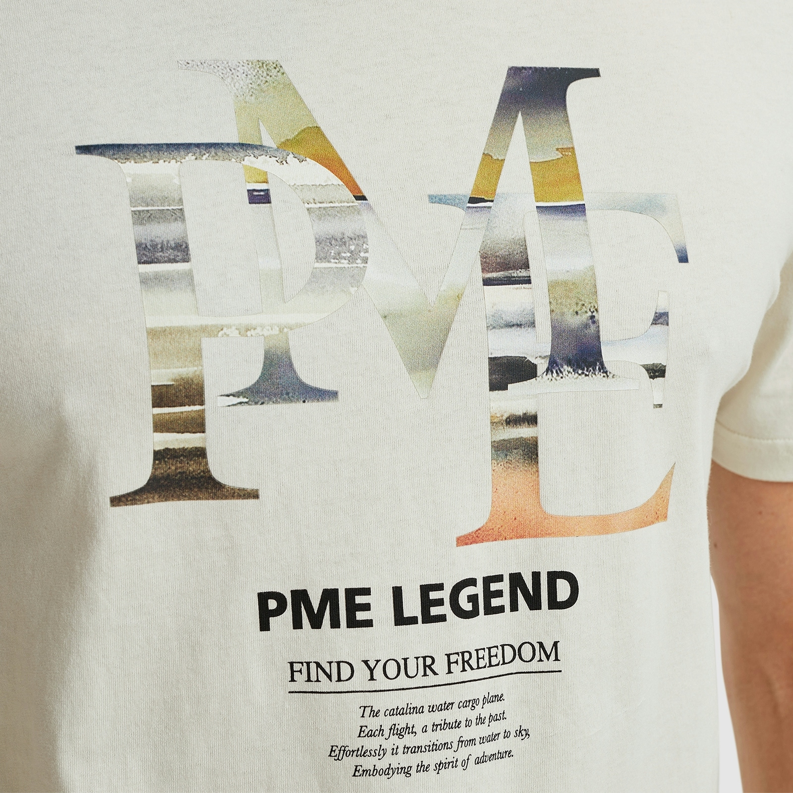 PME LEGEND T-Shirt, mit Logo Print