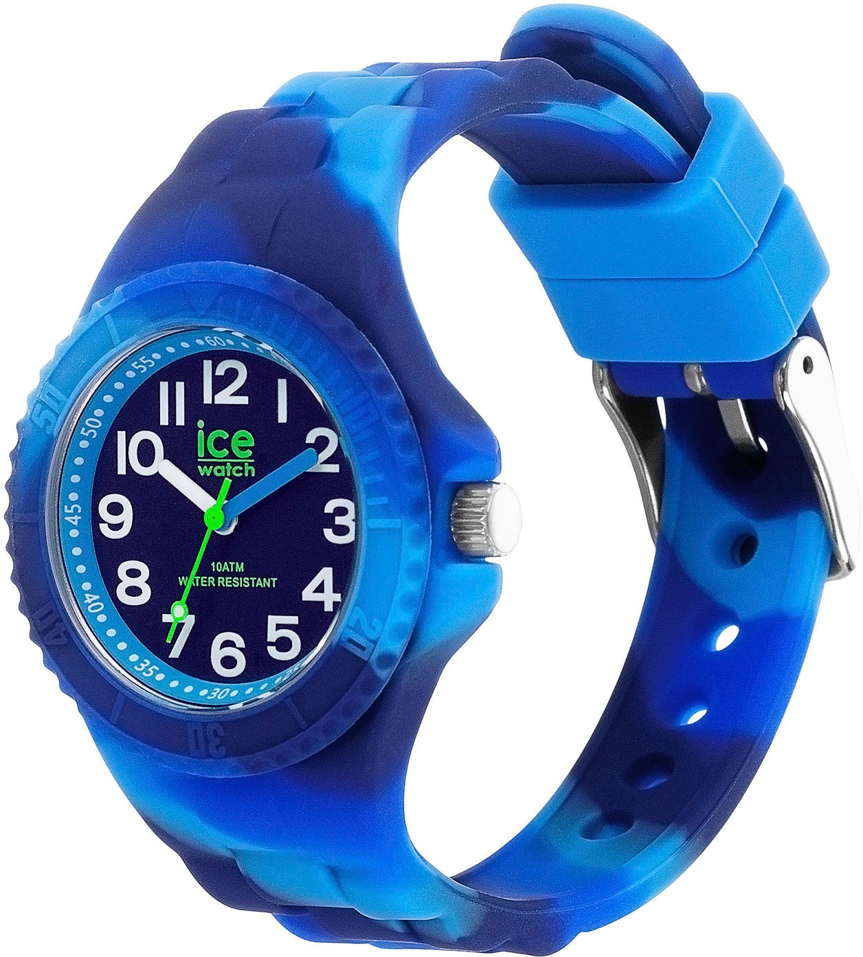 ice-watch Quarzuhr »ICE tie and dye - Blue shades - Extra-Small - 3H, 021236«, Armbanduhr, Kinderuhr, Lernuhr, Jungen, Schulanfang, Geschenkidee