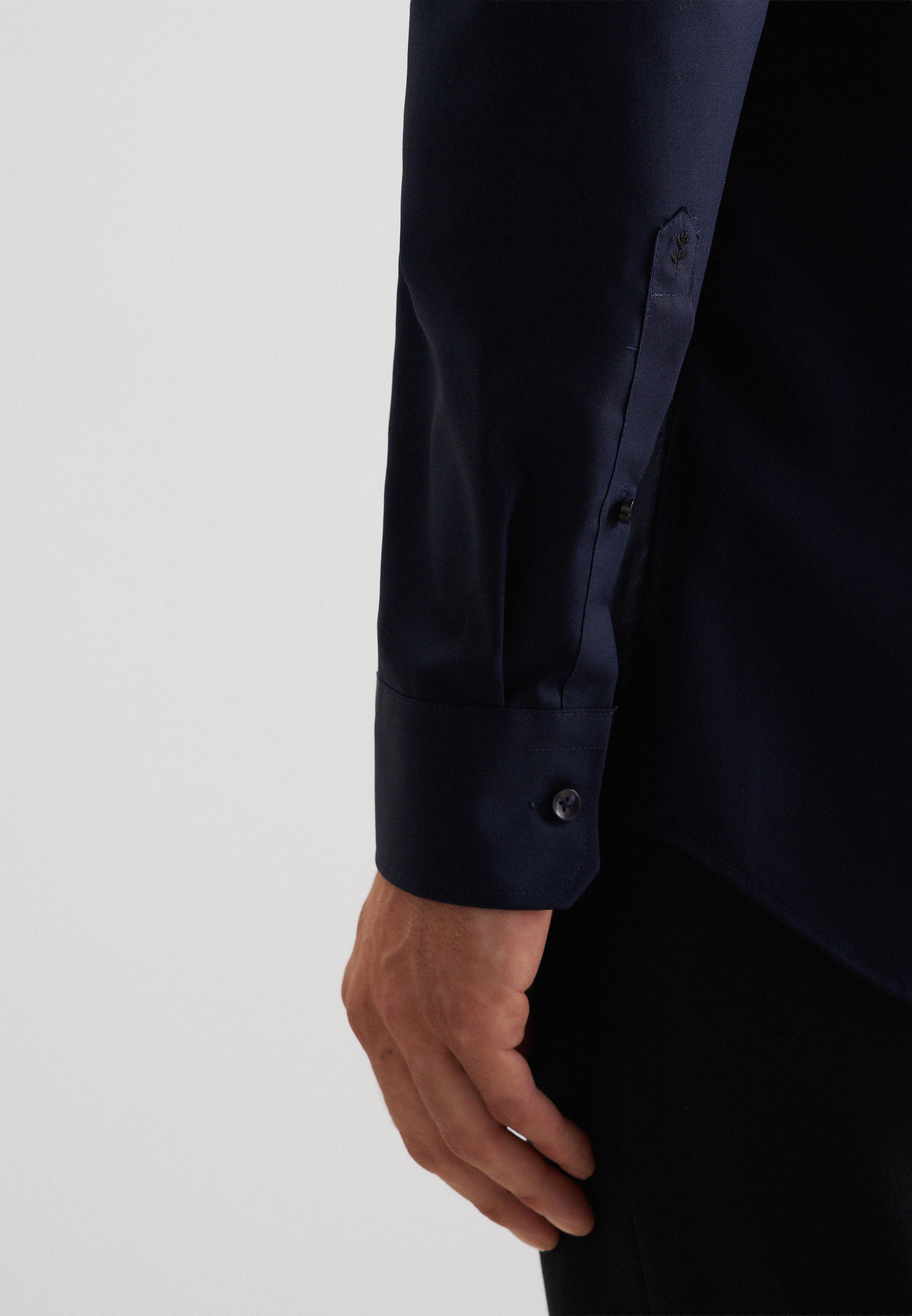 seidensticker Businesshemd »Schwarze Rose« Shaped 1/1 Kentkragen Uni