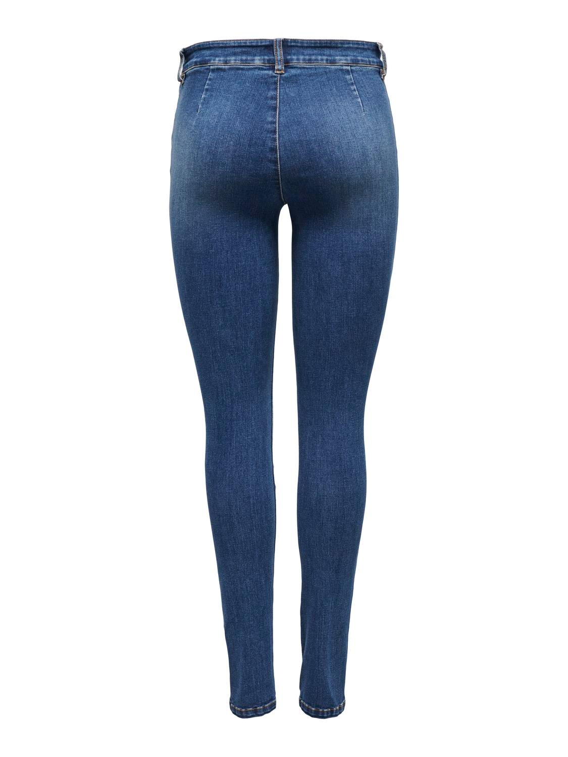 ONLY Skinny-fit-Jeans »ONLWAUW MID SK ZIP CUT DNM«