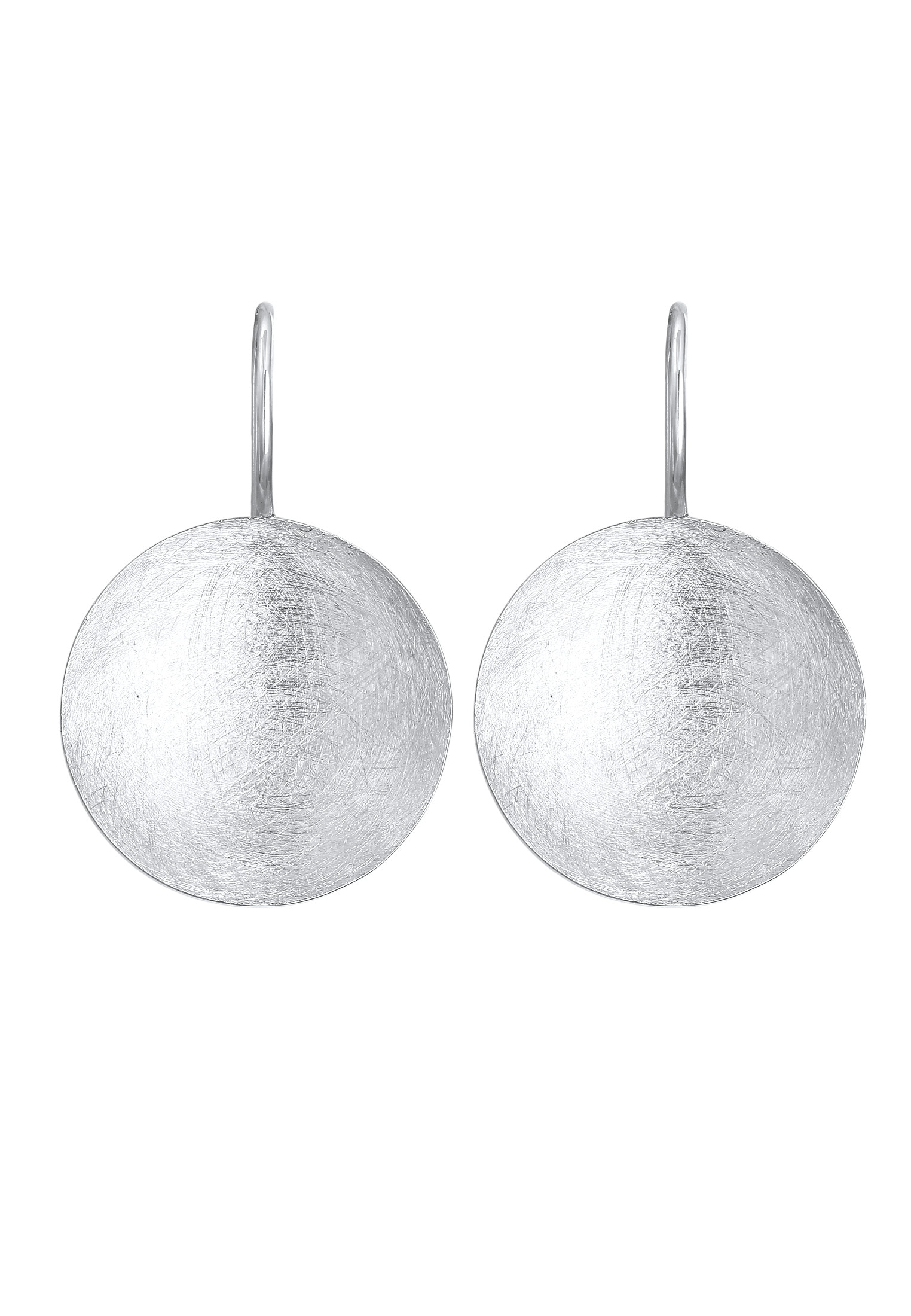 Nenalina Paar Ohrhänger »Ohrringe Basic Geo Kreis Brushed Trend 925 Silber«