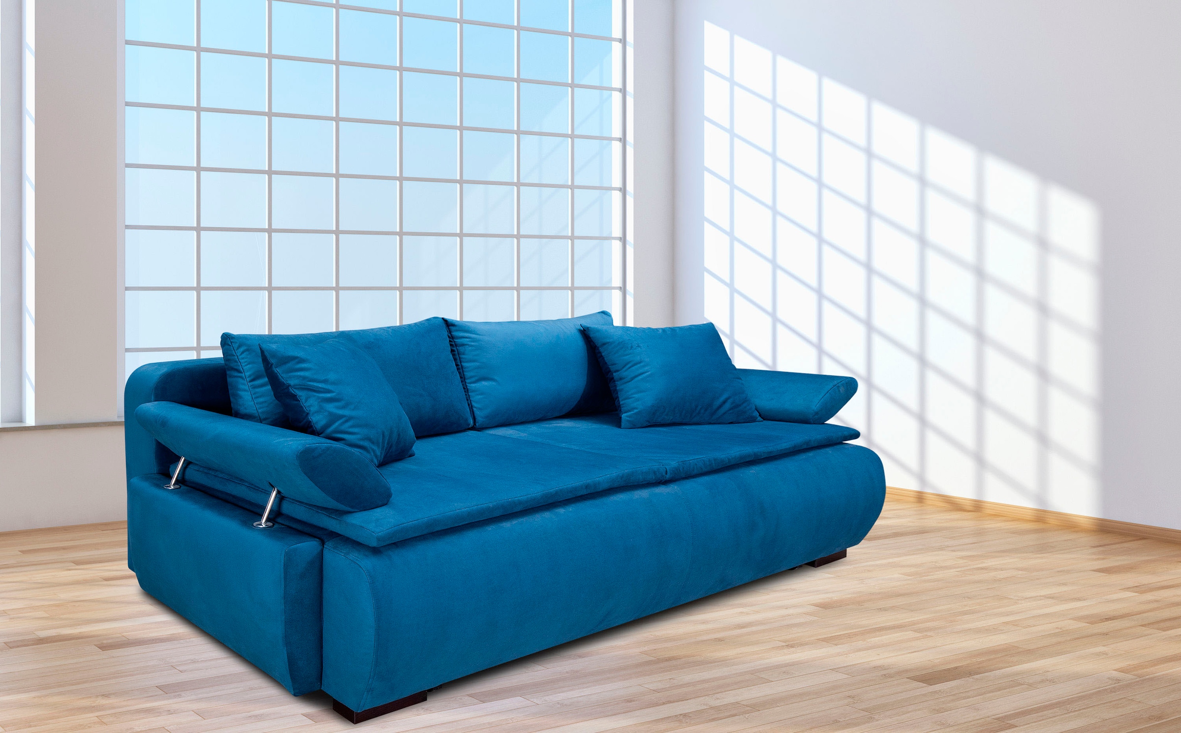 INOSIGN Schlafsofa »Romeo«, mit Boxspringaufbau, Bettfunktion & Bettkasten, Dauerschlafsofa