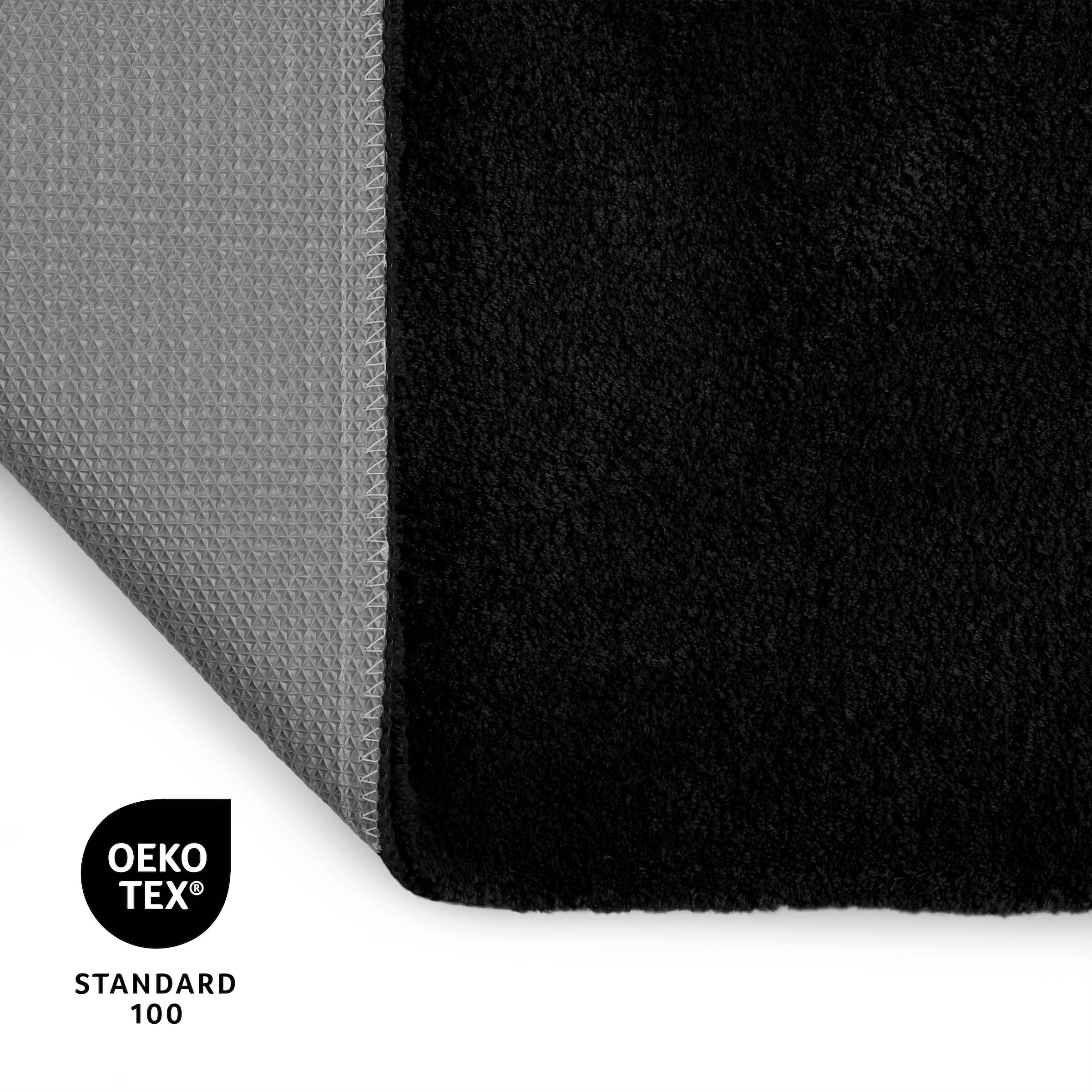 OTTO home Badematte »Neele«, rutschhemmend beschichtet, schnell trocknend, Badteppich, getuftet, modern, Uni, antirutsch, flauschig, hochflor