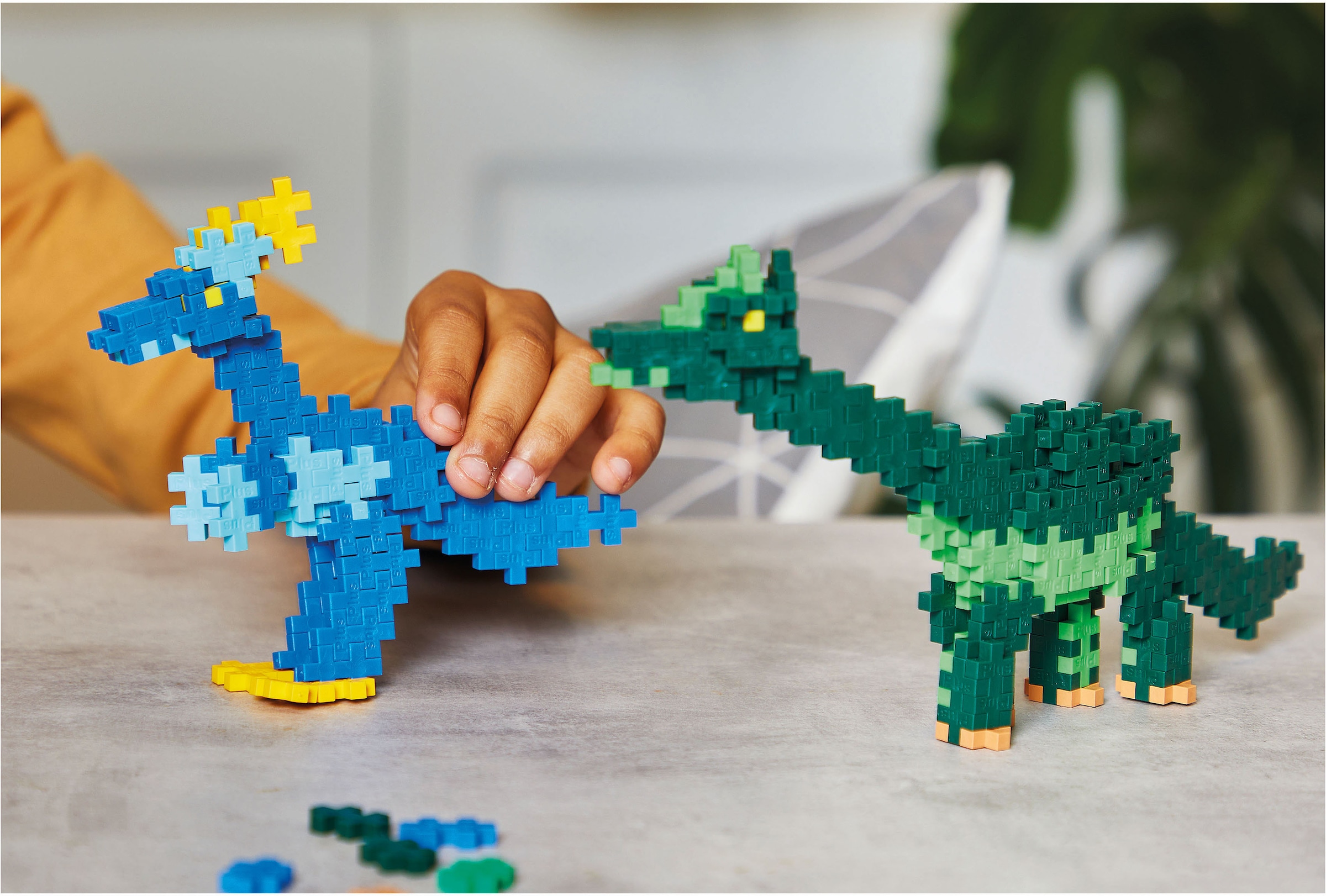 PLUS-PLUS Spielbausteine »Kreativ Bausteine Dinosaurier«, (600 St.), Made in Europe