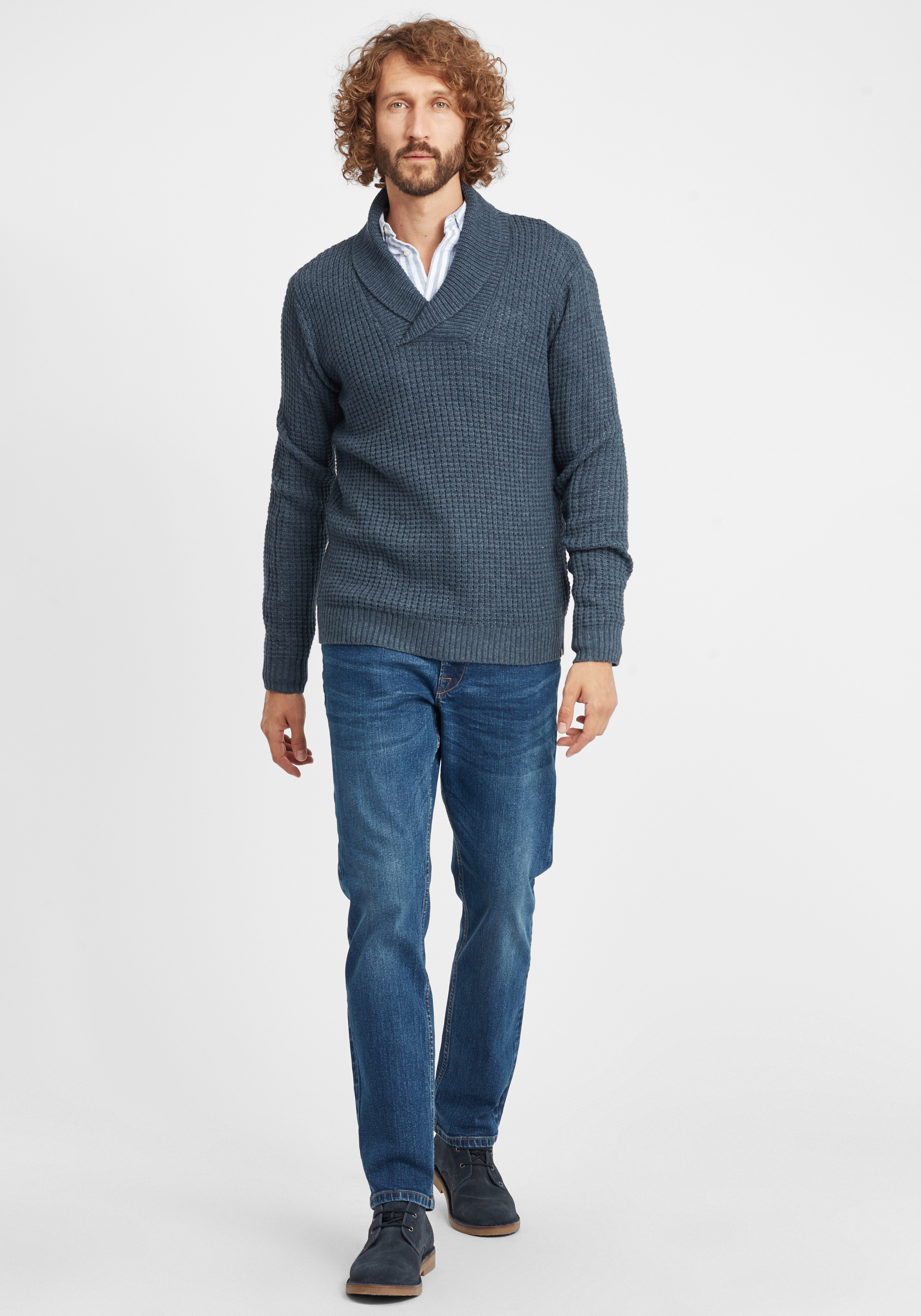 !Solid Strickfleece-Pullover »Strickpullover SDMapari«