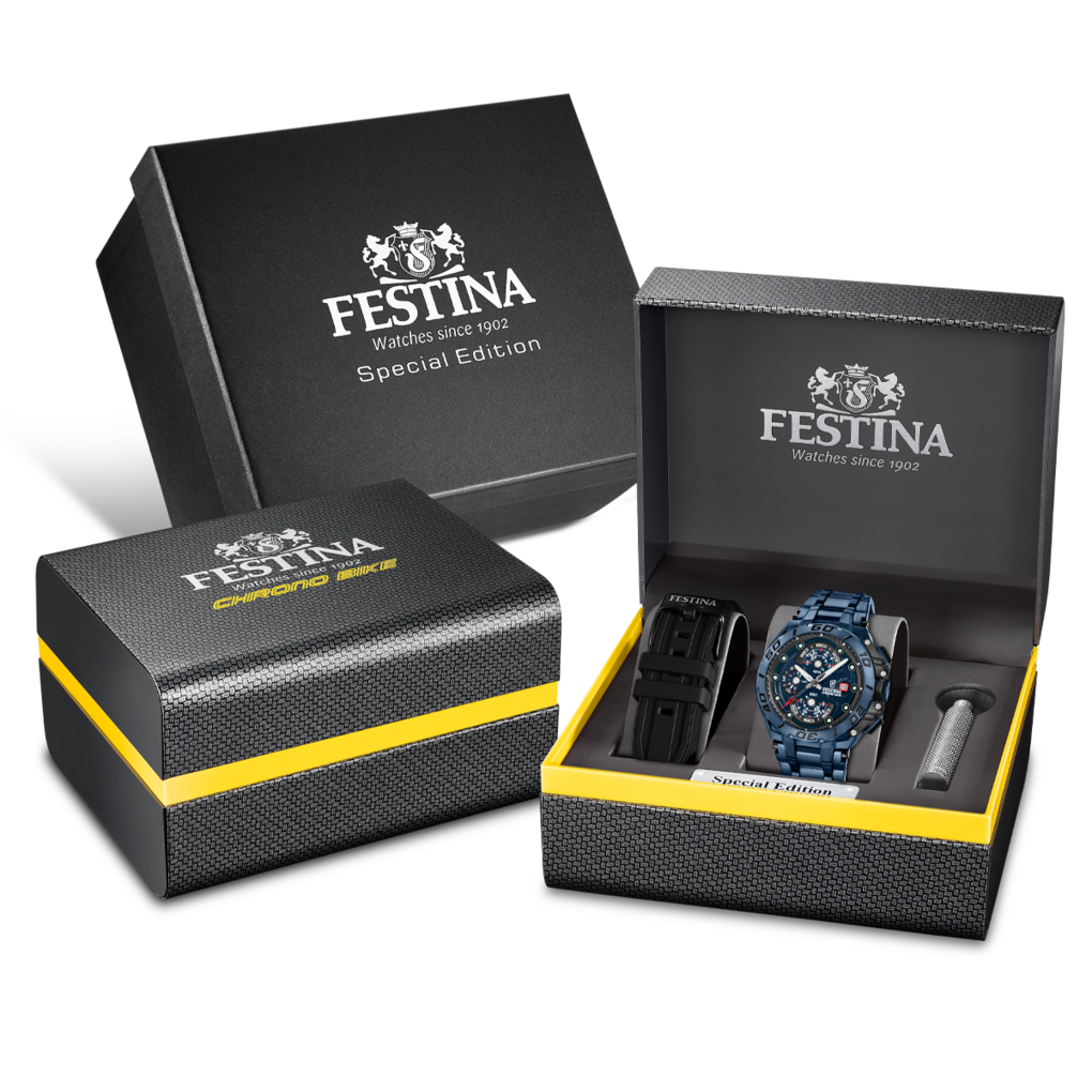 Festina Chronograph »Chrono Bike Special Edition« Quarzuhr, Armbanduhr, Herrenuhr, Edelstahlarmband