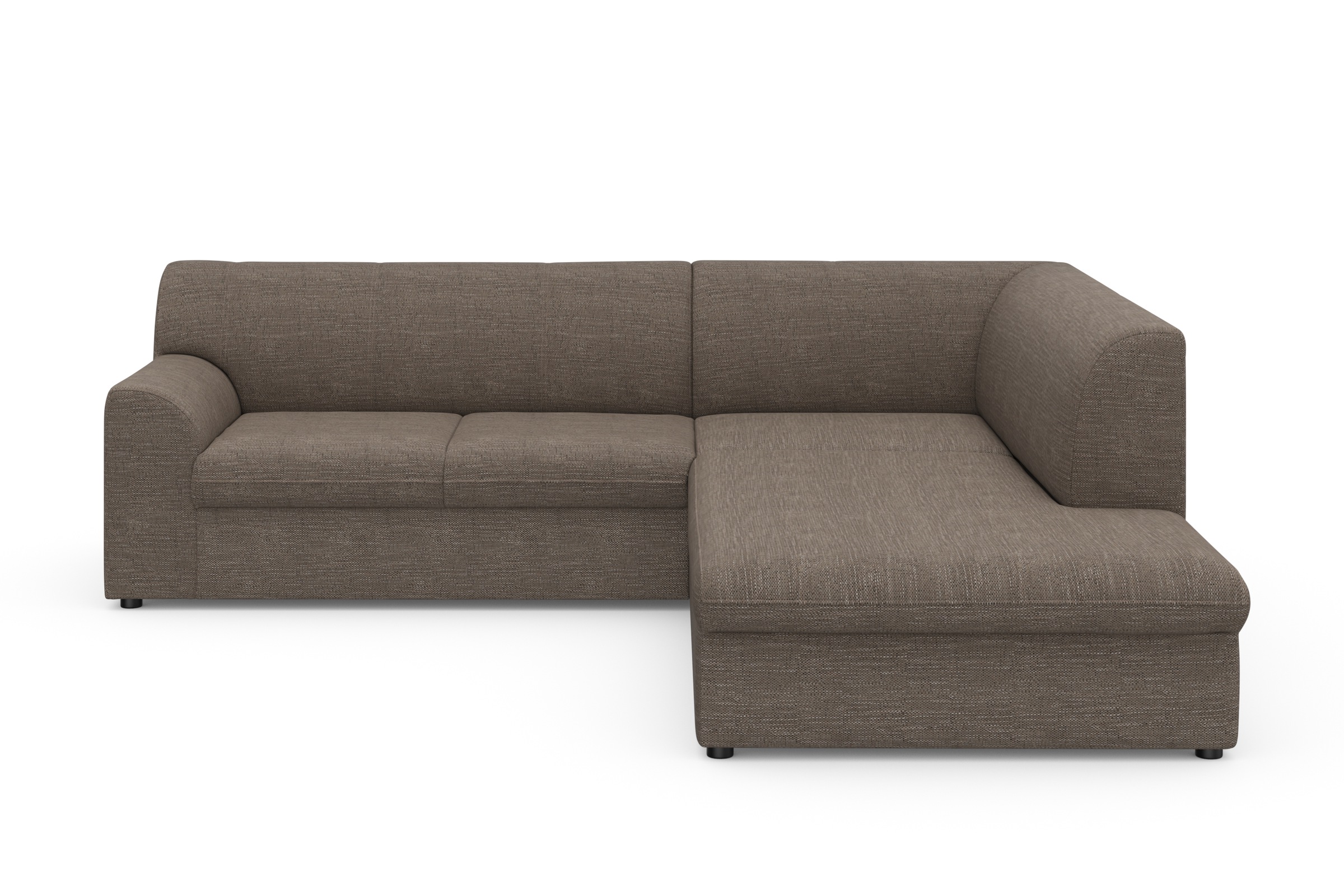 DOMO collection Ecksofa »Topper zeitlos elegant, kompakte Stellmaße, OTTOs Choice, L-Form«, mit Ottomane, wahlweise mit Schlaffunktion