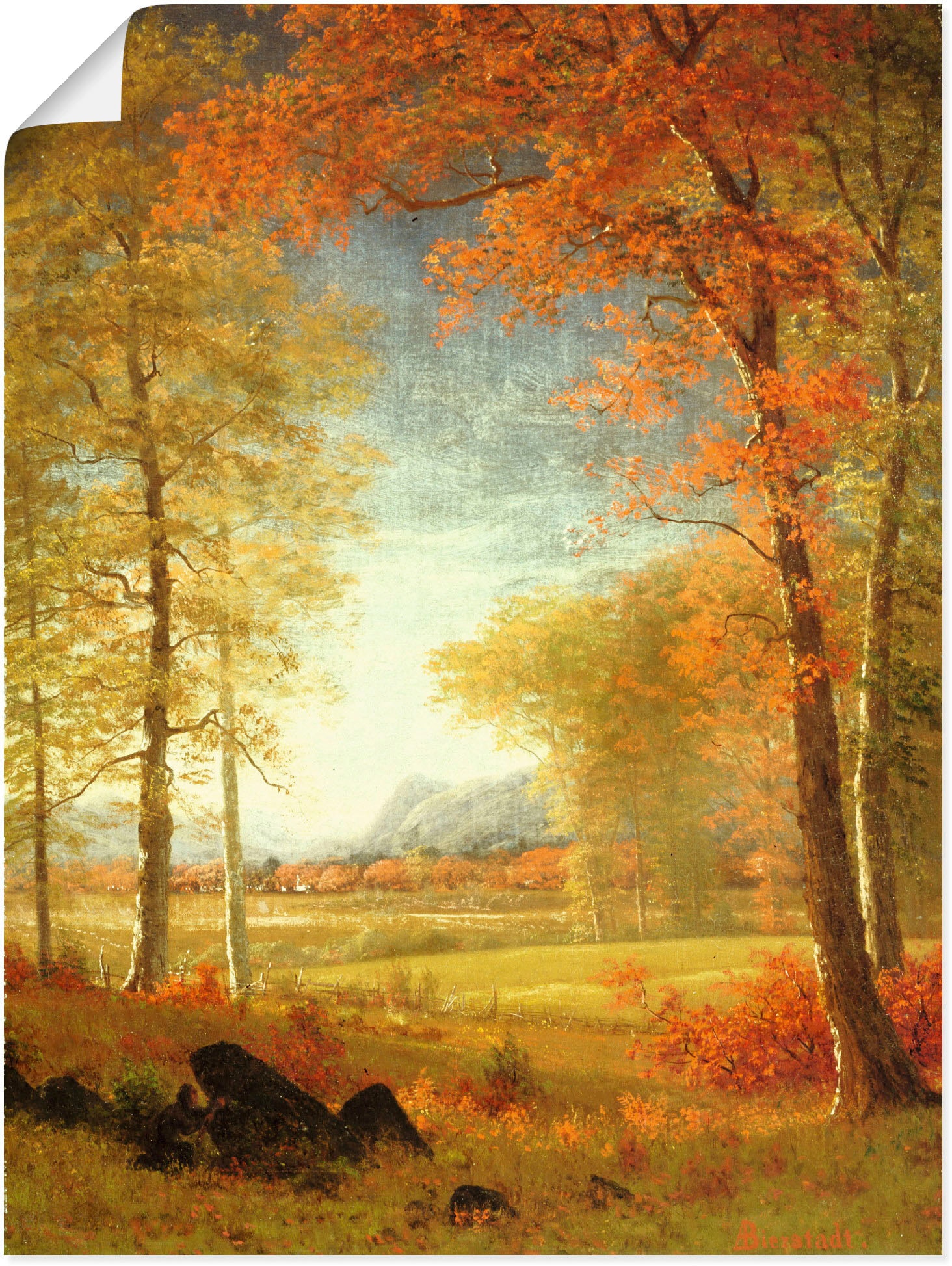 Artland Wandbild »Herbst in Oneida County, New York.«, Felder, (1 St.), als  Leinwandbild, Poster in verschied. Größen bestellen im OTTO Online Shop