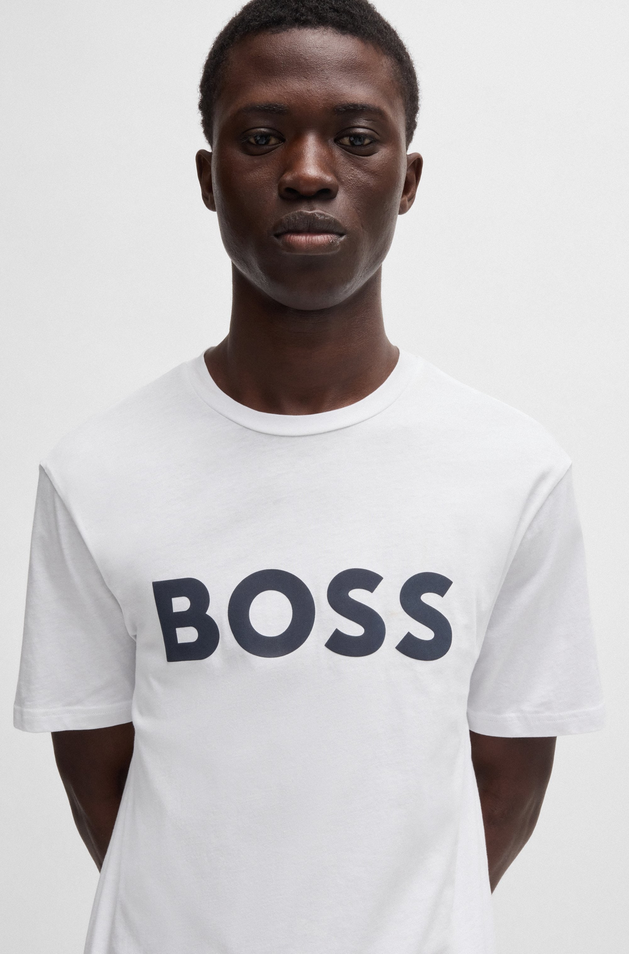 BOSS ORANGE T-Shirt »Thinking 1«, mit großem BOSS Druck auf der Brust