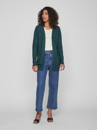 Vila Strickjacke »VIRIL OPEN L/S KNIT CARDIGAN - NOOS« Viskosemischung, regular fit