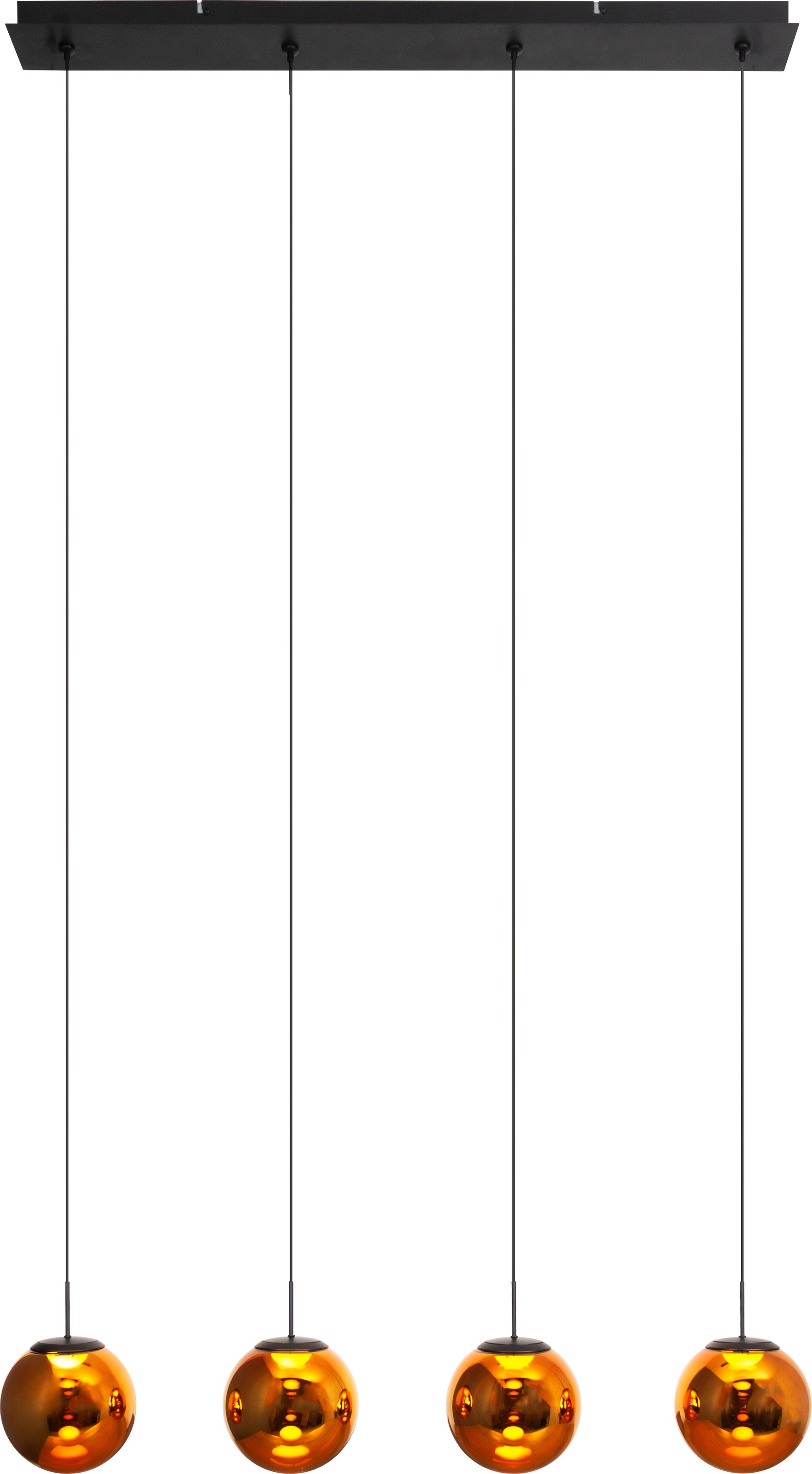 Eco-Light Pendelleuchte »Altaïr« LED-Modul Warmweiß in braun, Größe Ø 15 cm Höhe: 150 cm