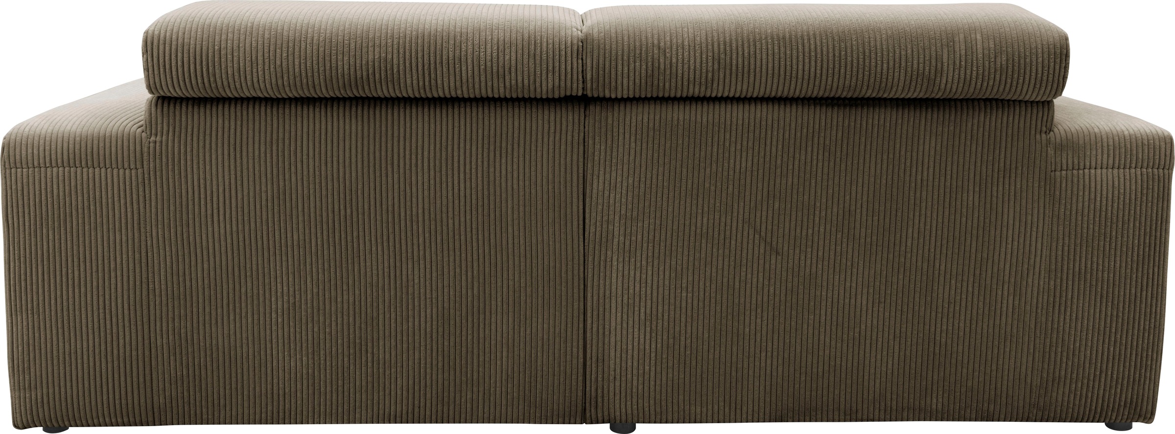 DOMO collection Ecksofa »Brandon kleine Ausführung B/T/H: 214/100/80 cm«, Mit Kopfteilverstellung, auch in Leder und Cord, L-Form